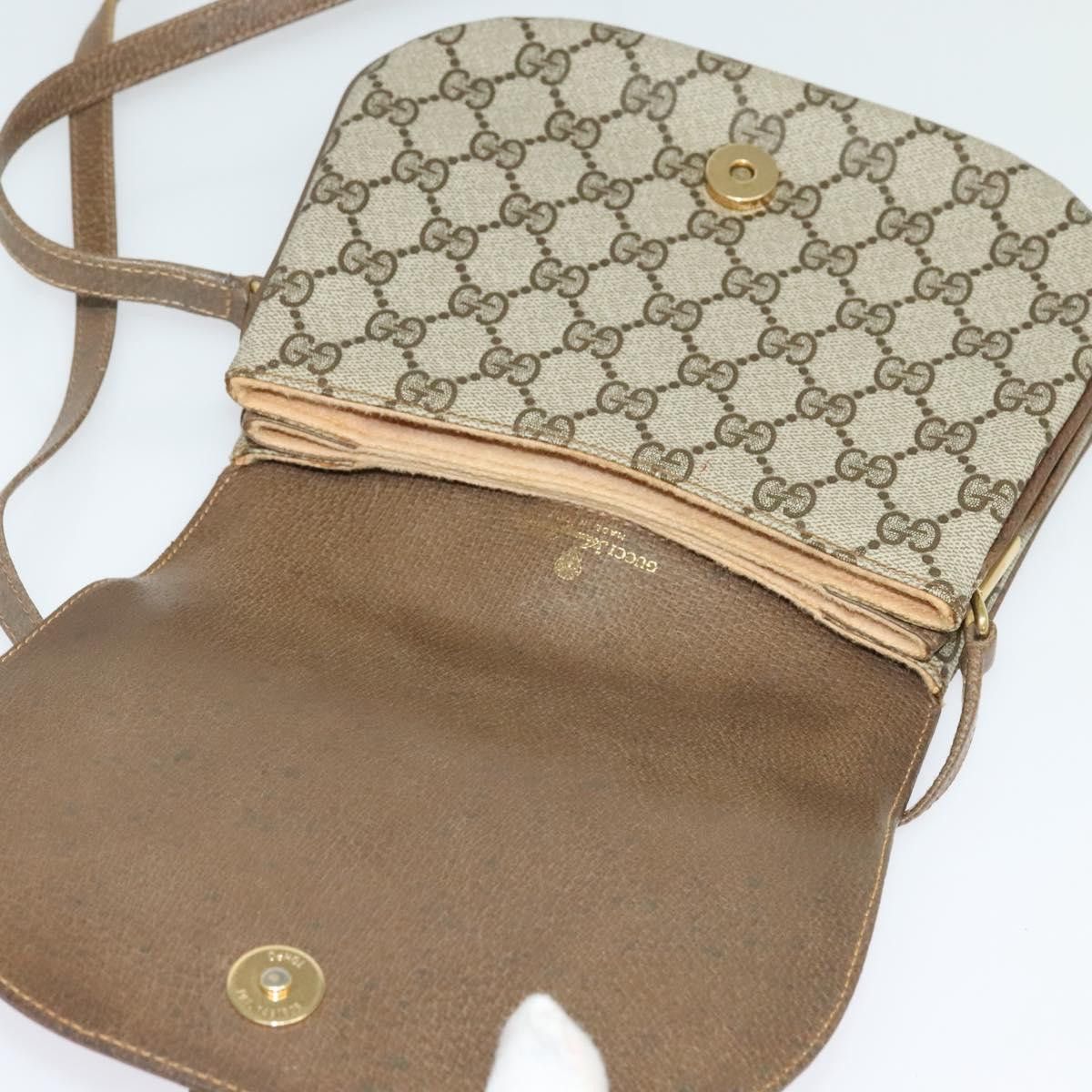 Gucci GUCCI GG Supreme Shoulder Bag Pvc Beige Gold Size ONE SIZE - 15 Thumbnail