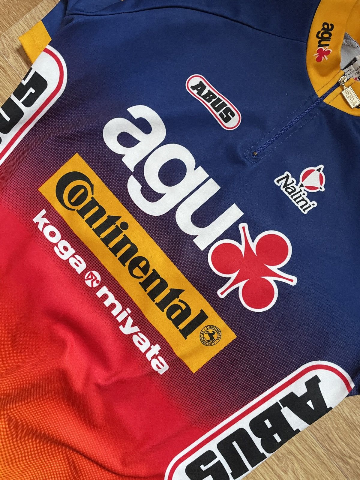 Other Vintage AGU Continental Abus Nalini Cycling Italian Jersey Size US XXL / EU 58 / 5 - 5 Thumbnail