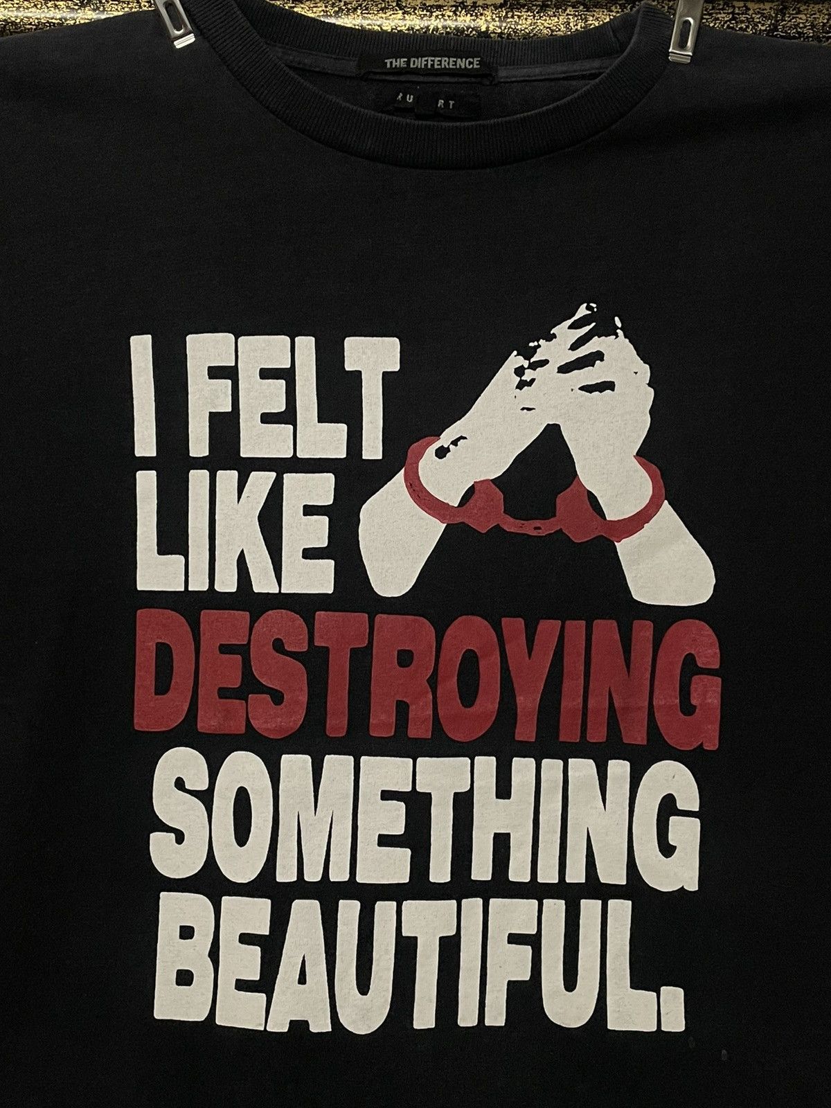 Designer × Japanese Brand × Vintage Vintage 1990s Japan Designe Difference Rupert Wording Tee Size US M / EU 48-50 / 2 - 3 Thumbnail