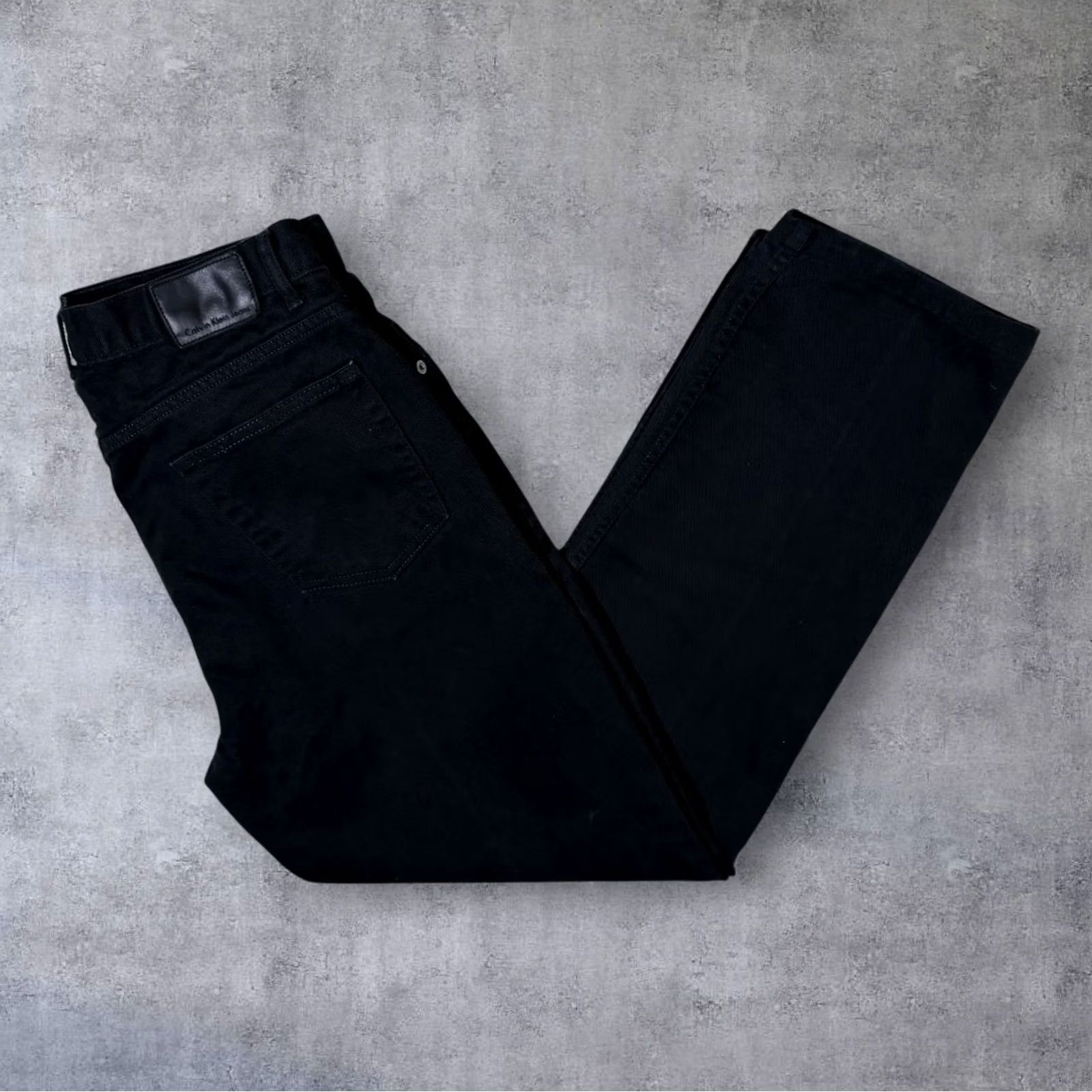 Calvin Klein Calvin Klein CK Jeans Easy Fit Tapered Black Denim Jeans 34 Mens Size US 34 / EU 50 - 6 Thumbnail