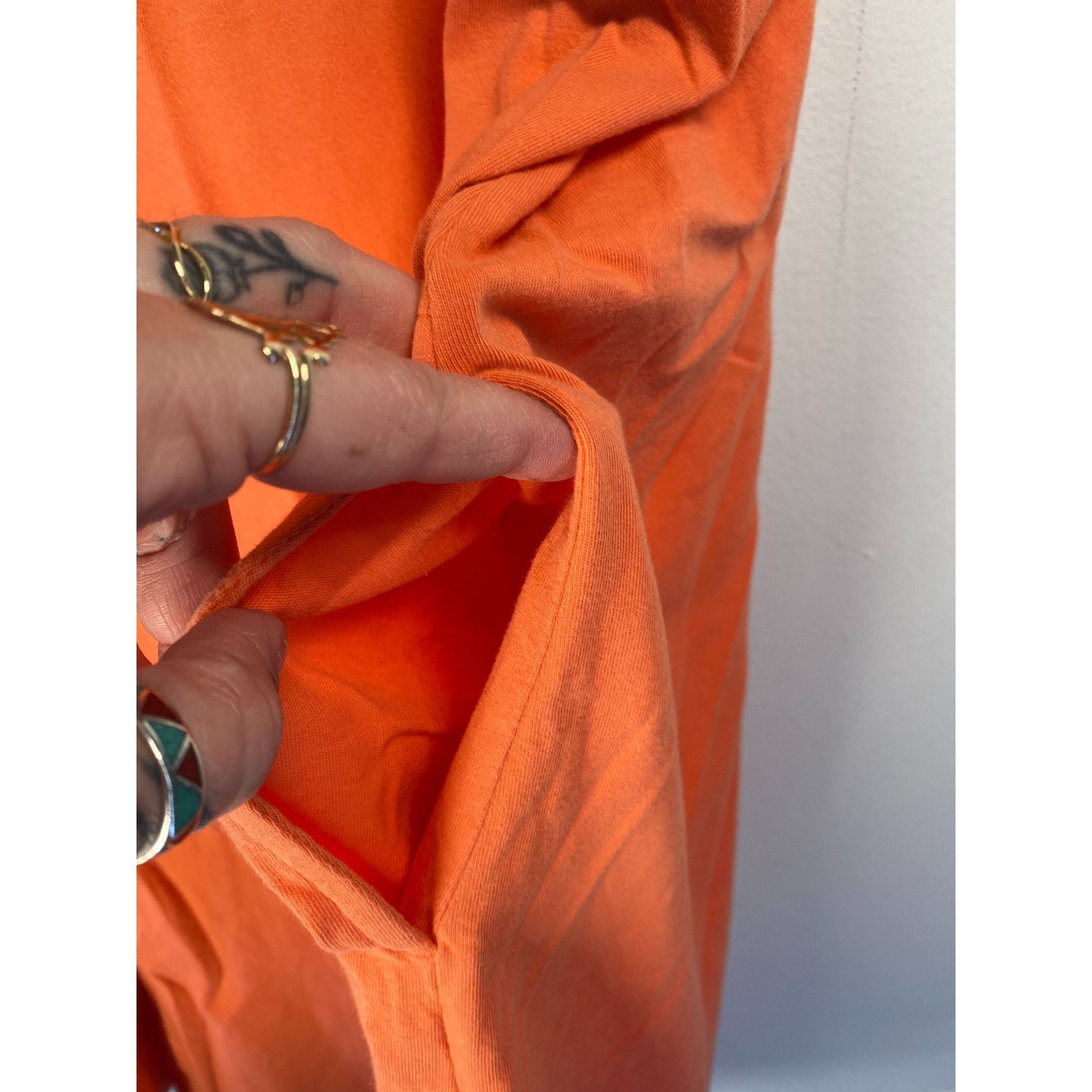 Lands' End Lands End Sleeveless Orange Embroidered Cotton Tunic Dress W Size 3XL / US 20-22 - 5 Thumbnail