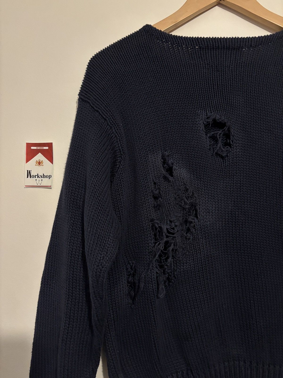 Ralph Lauren Thrashed Vintage Ralph Lauren Polo Knit Sweatshirt Crewneck Size US M / EU 48-50 / 2 - 6 Thumbnail