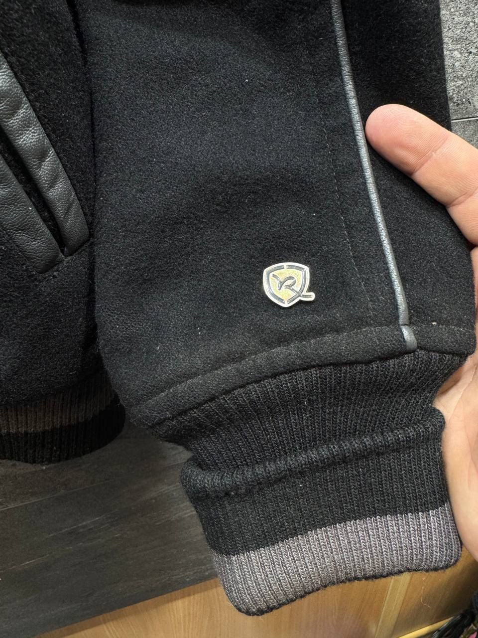 Other Rocawear Bomber Rare Jacket Black Wool Y2K Varsity Biker Size US XL / EU 56 / 4 - 4 Thumbnail