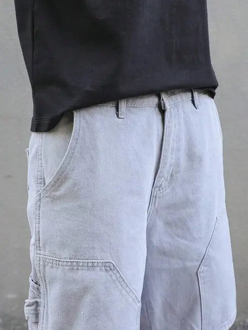 VIBE Vintage Y2k Shorts Jorts Washed Denim Size US 32 / EU 48 - 4 Thumbnail