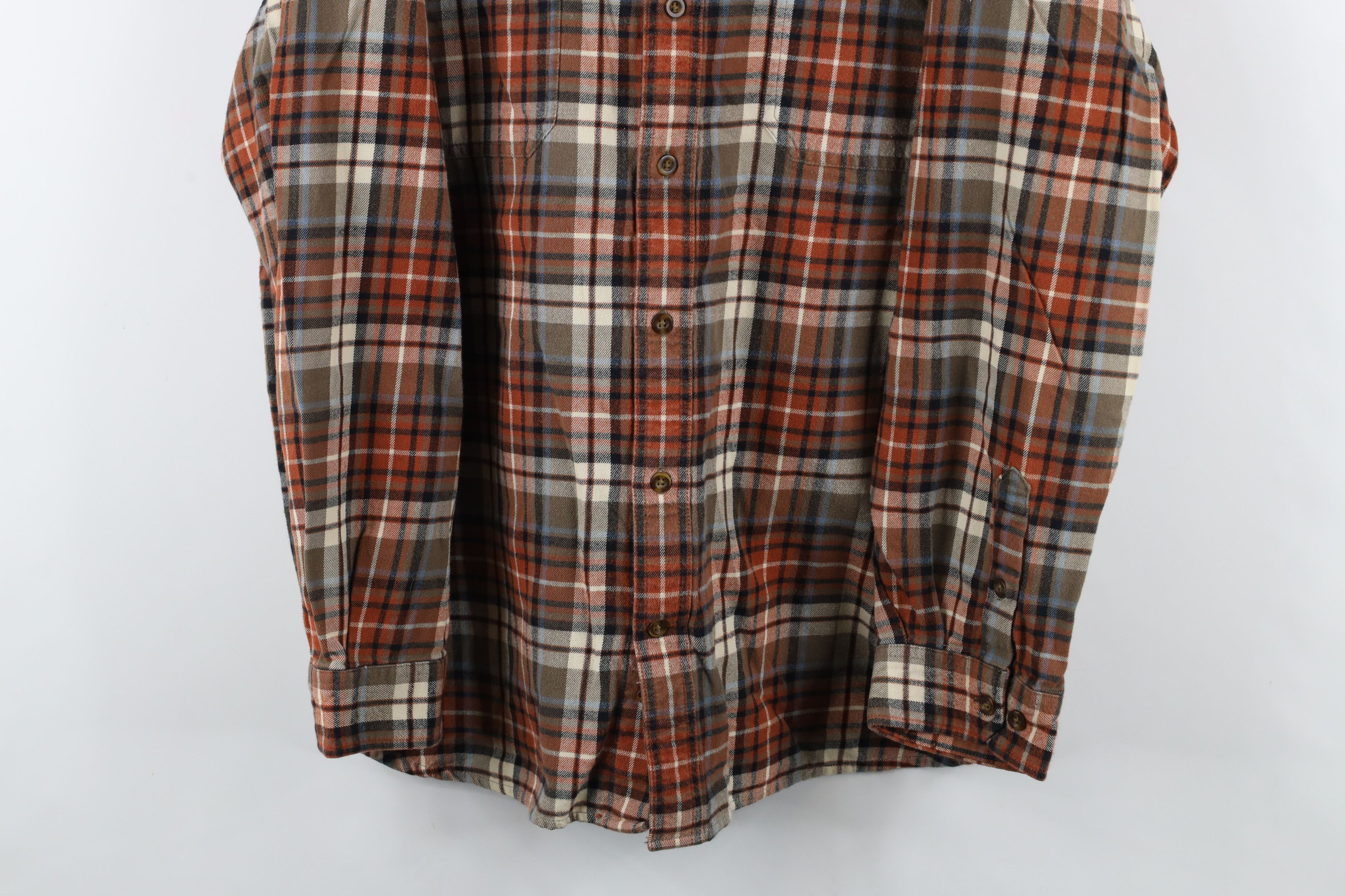 Carhartt × Vintage Vintage Carhartt Relaxed Fit Flannel Button Down Shirt Plaid Size US XXL / EU 58 / 5 - 3 Thumbnail