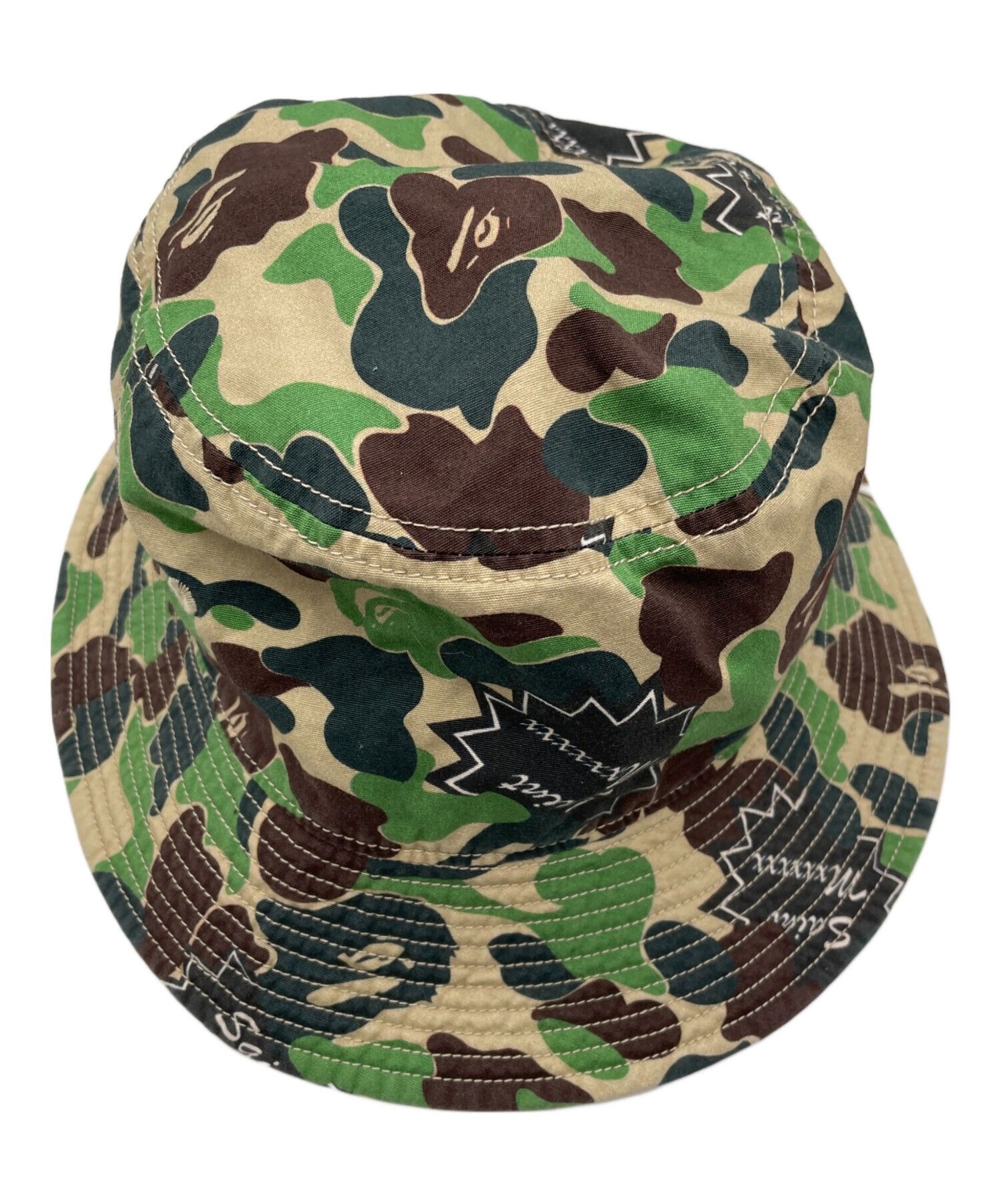 Bape × Saint Michael A BATHING APE x SAINT MICHAEL Camouflage Bucket Hat Size ONE SIZE - 5 Thumbnail