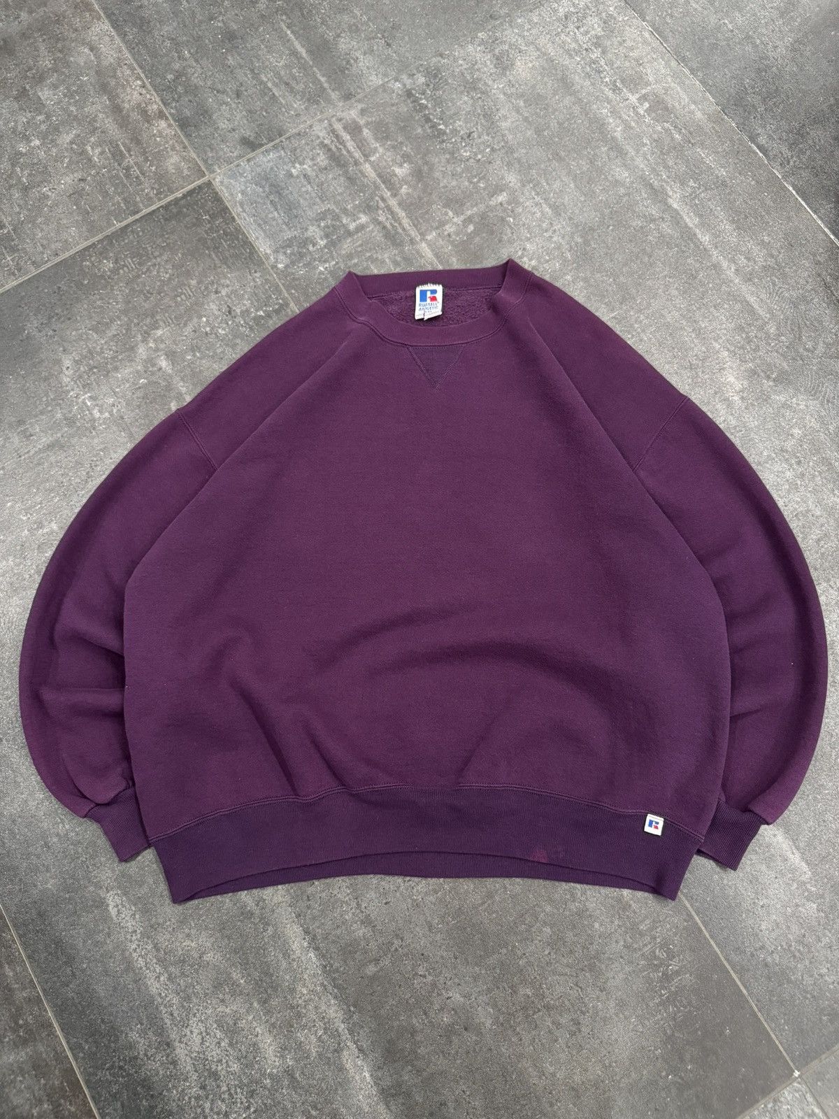 Russell Athletic Vintage 90’s Russell Atheltic Crewneck Sweatshirt Purple Size US XXL / EU 58 / 5 - 1 Thumbnail