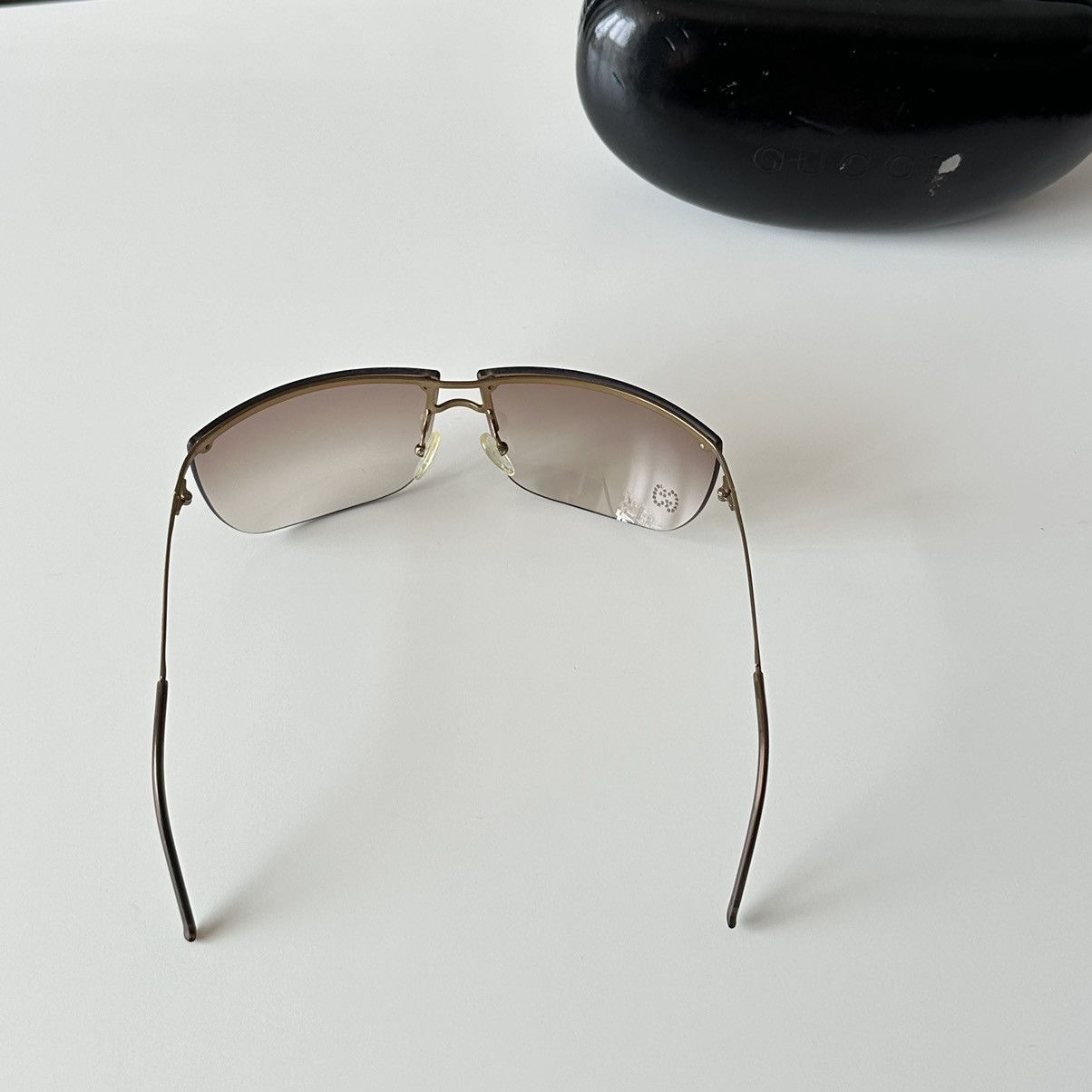 Gucci × Tom Ford × Vintage GUCCI Bronze Sunglasses with Rhinestones GG 2652/STRASS Size ONE SIZE - 12 Thumbnail
