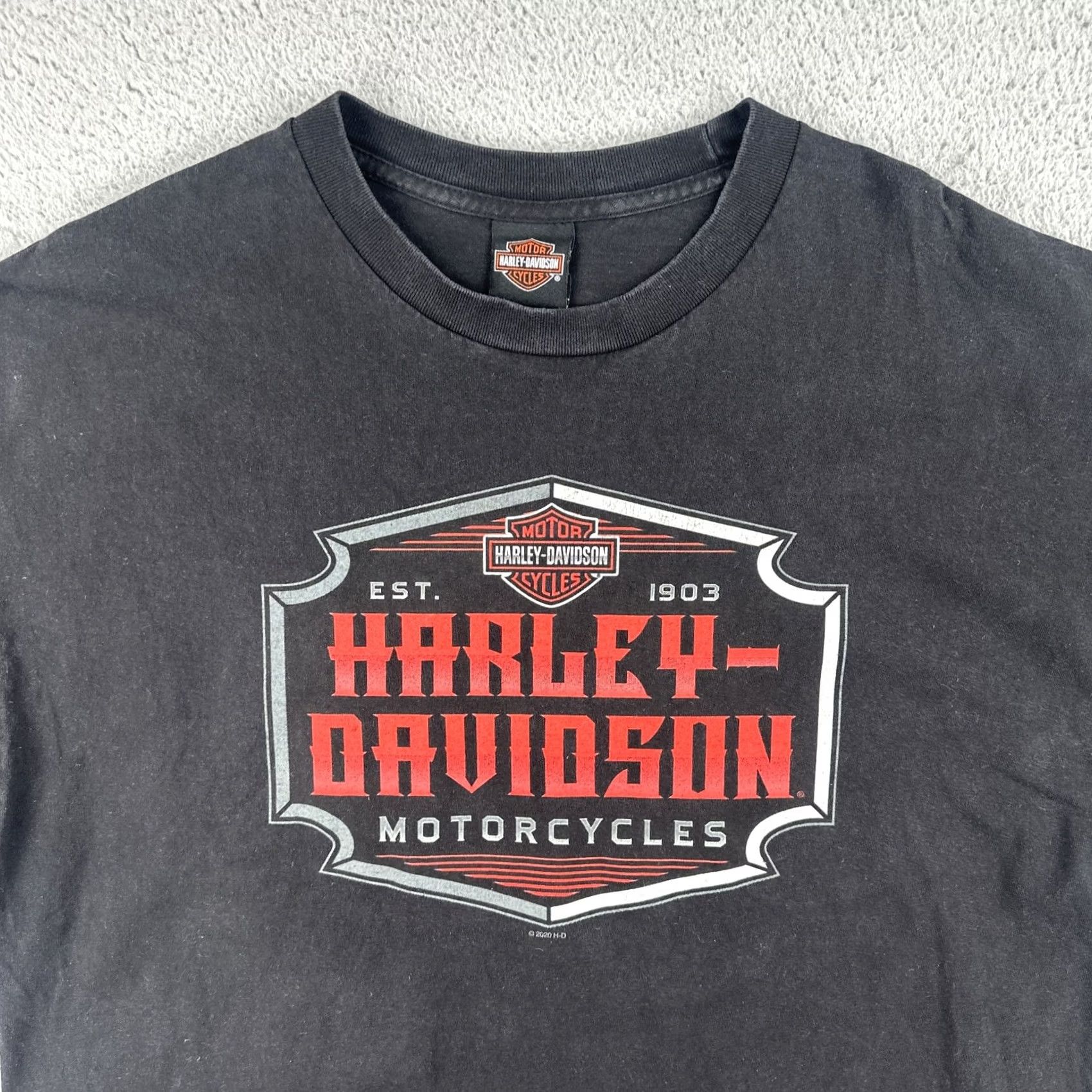 Harley Davidson Harley-Davidson T-Shirt 2XL Black Men Crew Neck Short Sleeve USA Motorcycle Biker 2XL Size US XXL / EU 58 / 5 - 5 Thumbnail