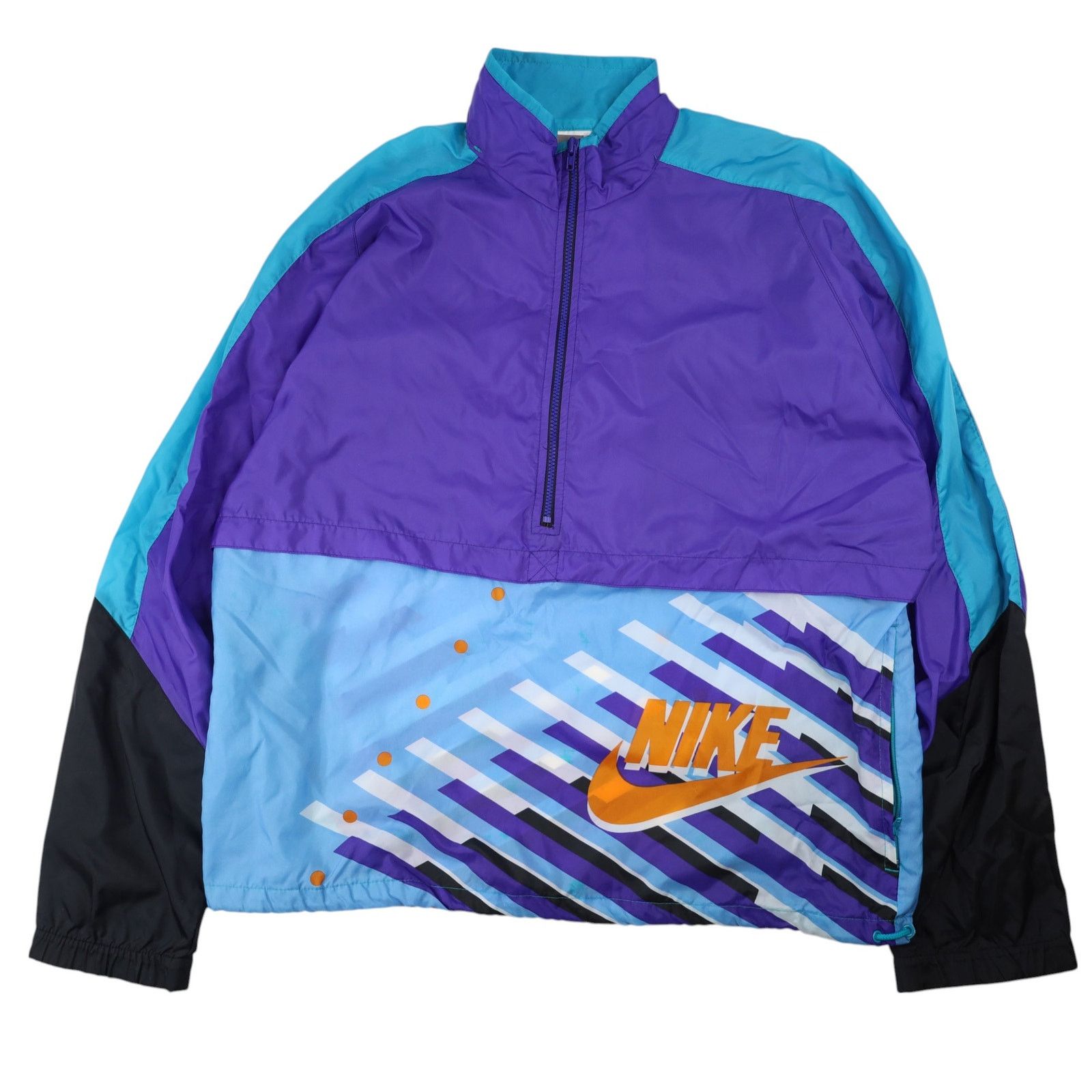 Nike × Vintage Vintage 90s Nike Gray Tag Pullover Windbreaker Jacket Size US M / EU 48-50 / 2 - 1 Thumbnail