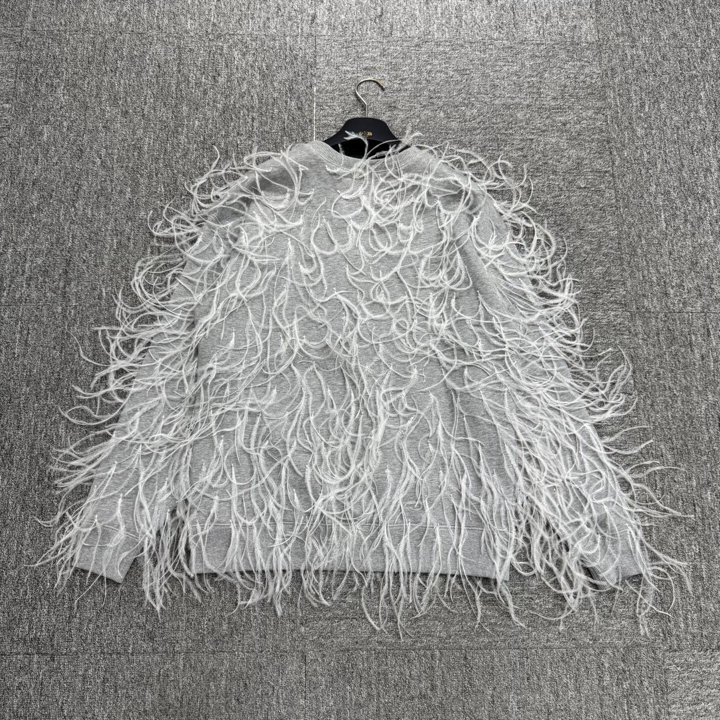 Valentino Valentino Feather Sweatshirt in Light Gray. Size XS / US 0-2 / IT 36-38 - 2 Thumbnail