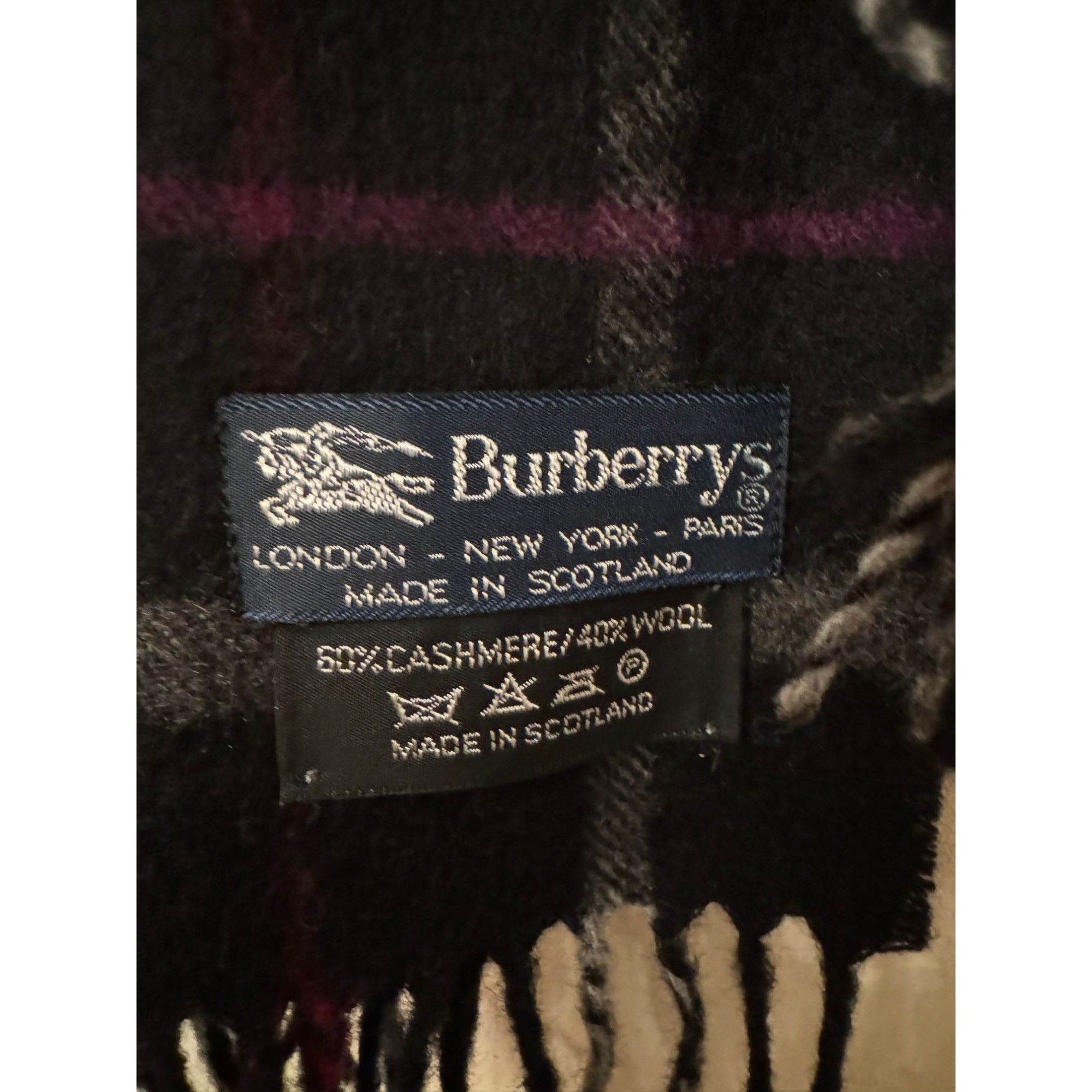 Burberry Men's Vintage Burberrys Christmas Scarf Scotland Cashmere Pl Size ONE SIZE - 1 Thumbnail