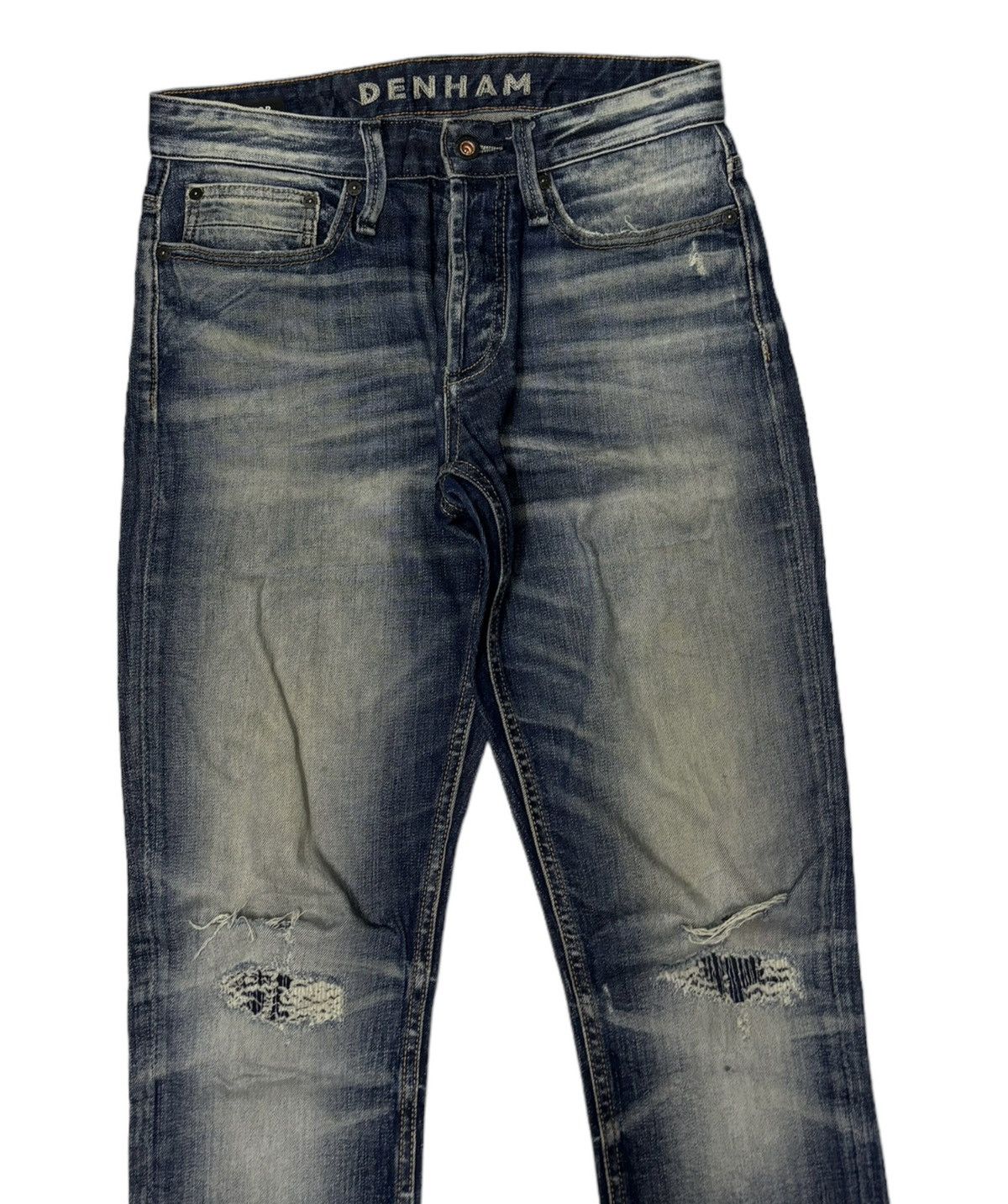 DENHAM DENHAM RAZOR SLIM FIT DISTRESSED DENIM JEANS Size US 29 - 5 Thumbnail