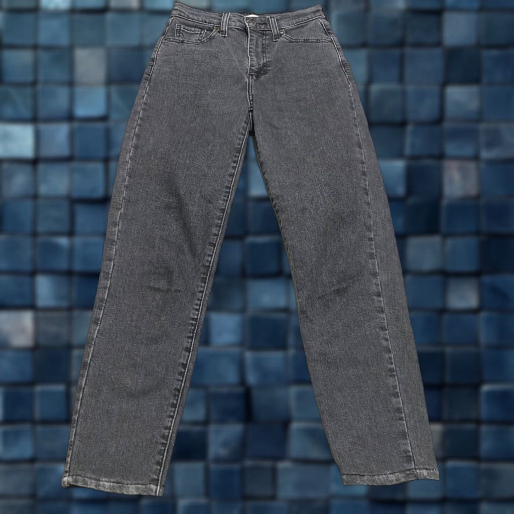Levi's Levi's Jeans Womens Gray Denim Medium Wash High Rise Tapered 25 Regular 5-Pocket Design Womens Size 42" / US 20 - 1 Thumbnail