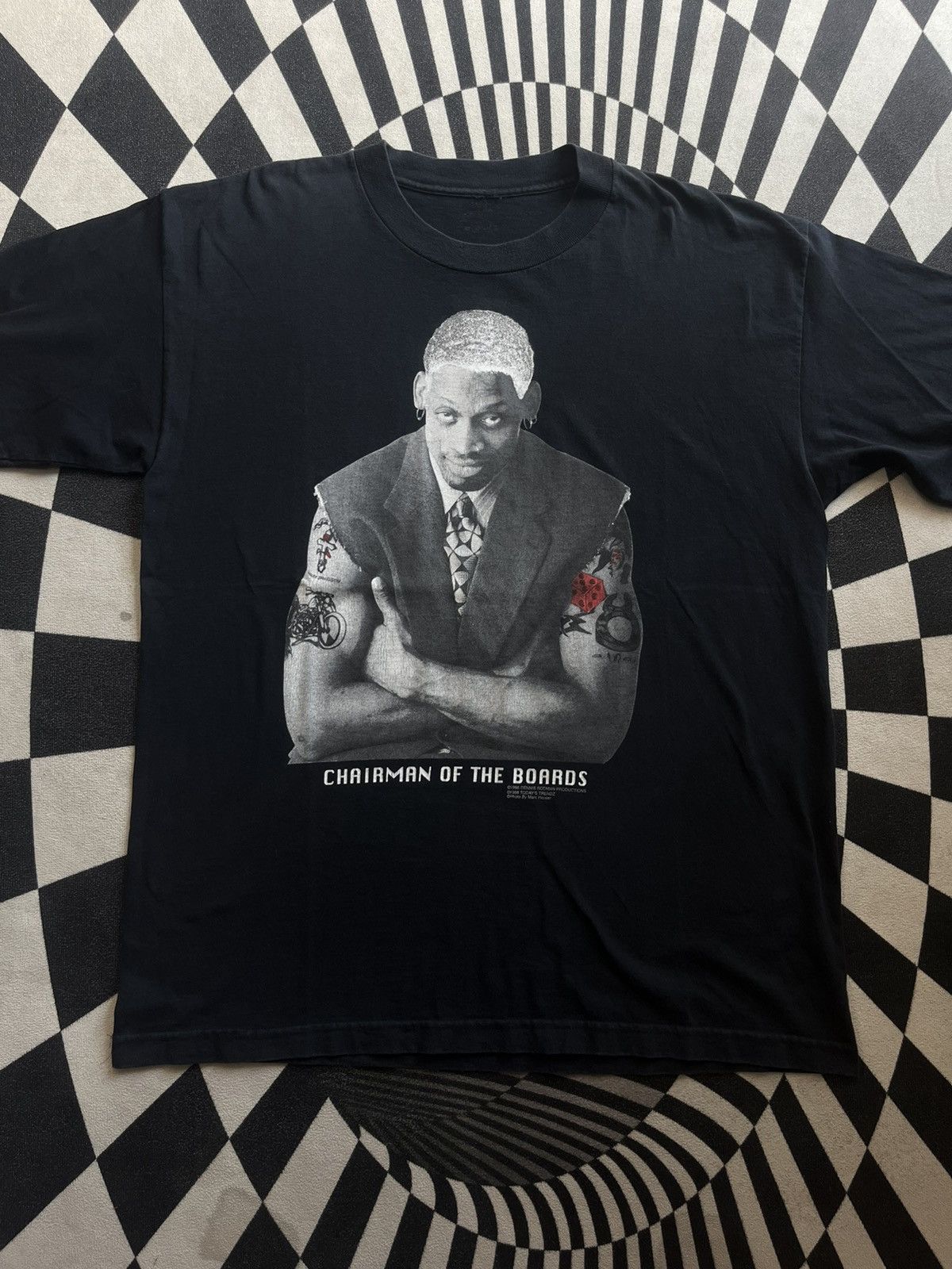 NBA Vintage Dennis Rodman CHAIRMAN OF THE BOARDS 1996’s Photo Size US XL / EU 56 / 4 - 3 Thumbnail