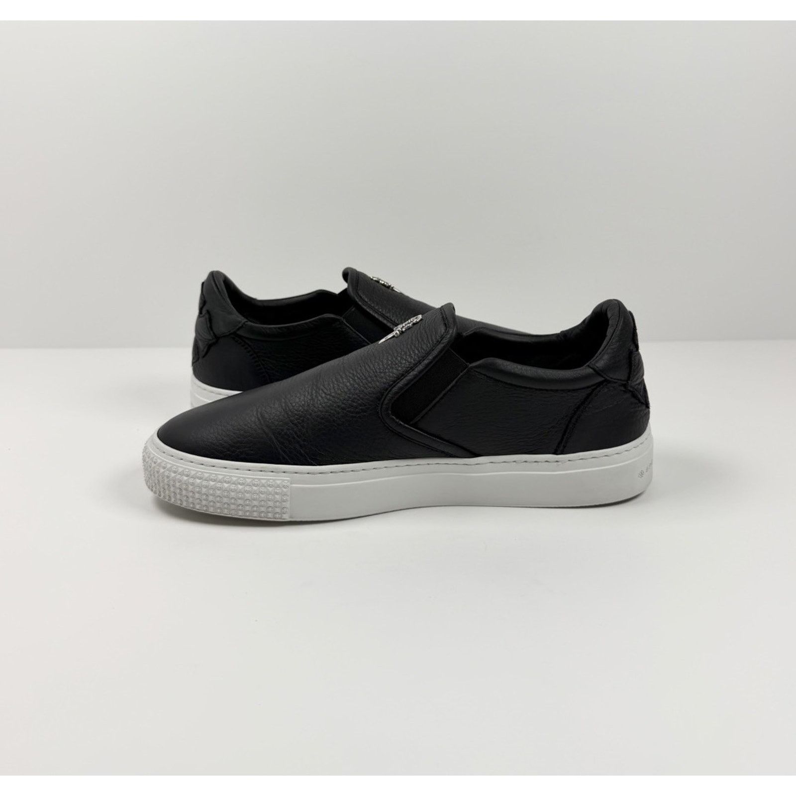 Chrome Hearts Size 7UK/8US - Chrome Hearts Dagger Leather Slip On Sneakers Size US 8 / EU 41 - 9 Thumbnail