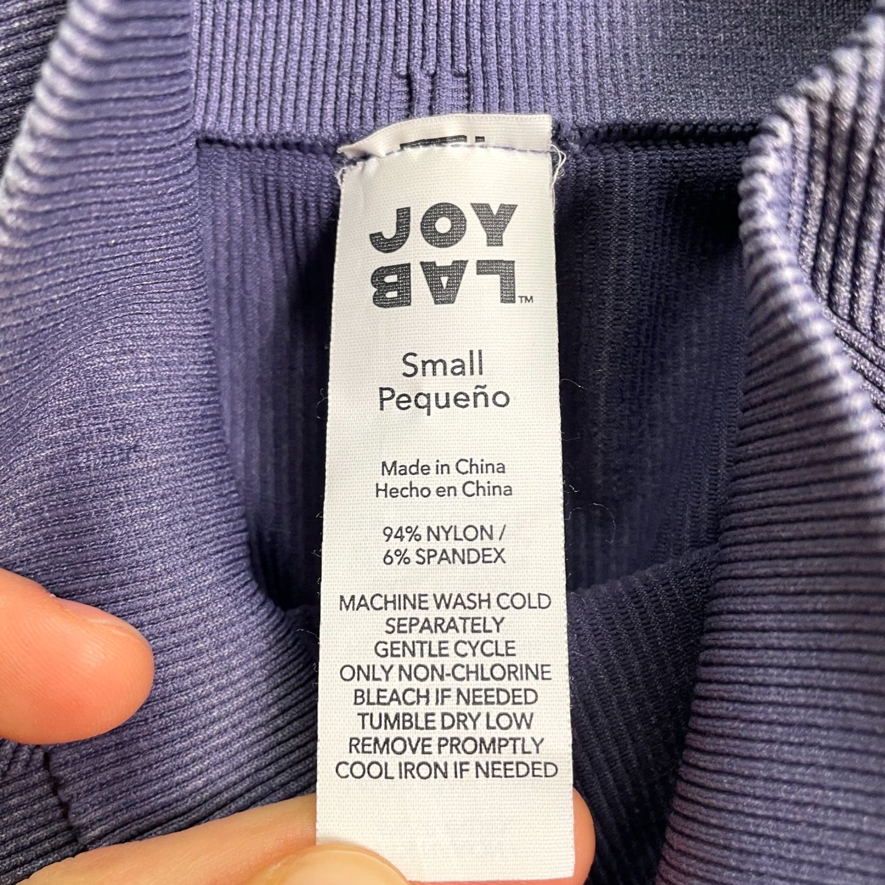 Vintage JOYLAB Compression Leggings Women's Small Purple Athletic Yoga Activewear 22in Waist Size 28" / US 6 / IT 42 - 4 Thumbnail