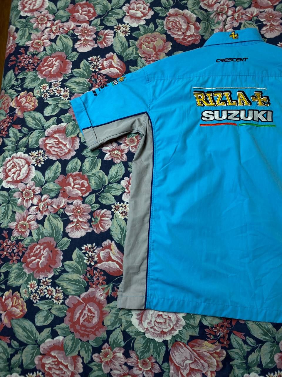 Vintage Vintage Rizla Suzuki Sponsor Big Logo Racing Team Motorsport Size US XL / EU 56 / 4 - 18 Thumbnail