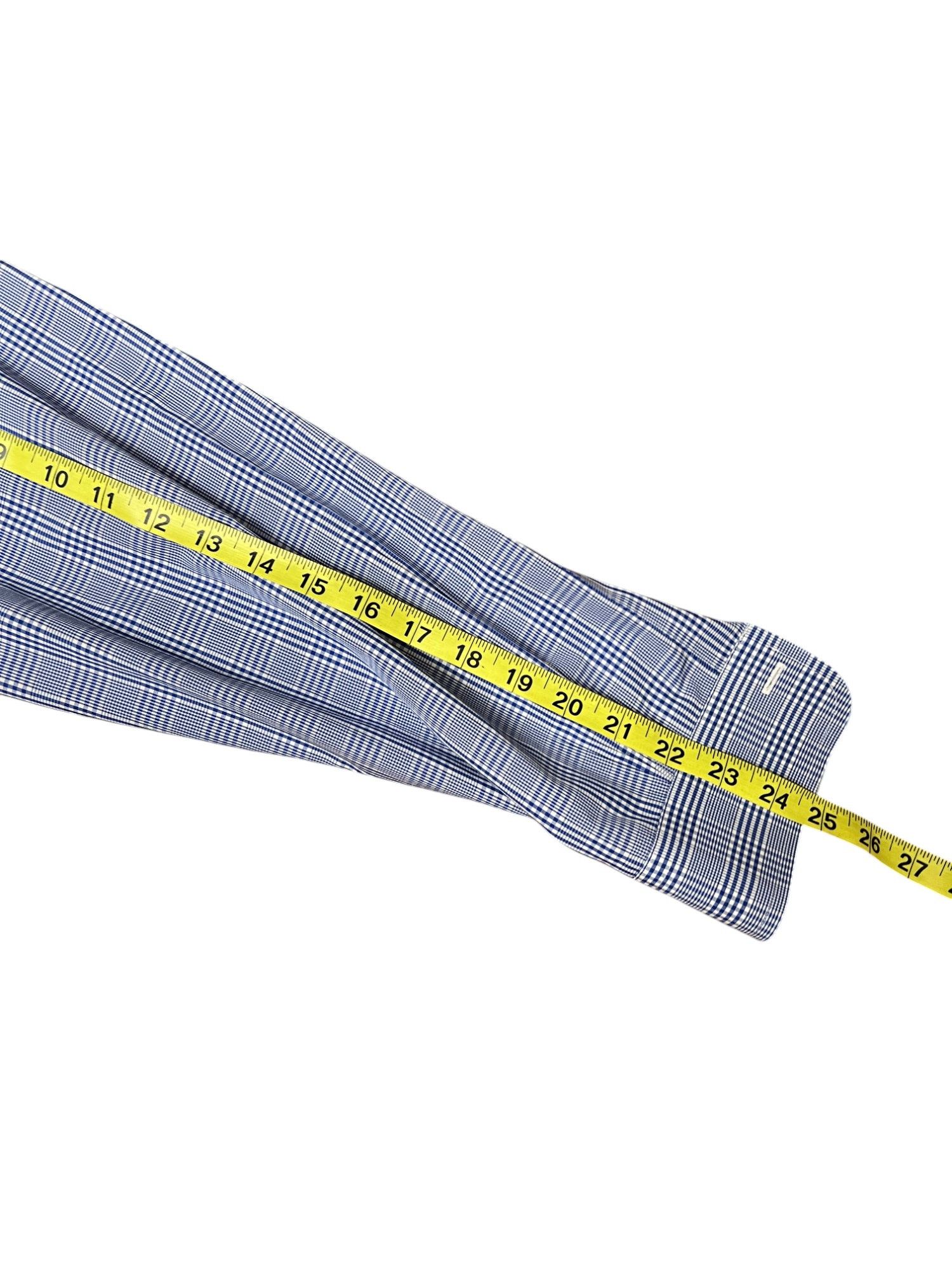 Brooks Brothers Brooks Brothers Regent Button Down Shirt 16-34 Blue Check Size US M / EU 48-50 / 2 - 13 Thumbnail