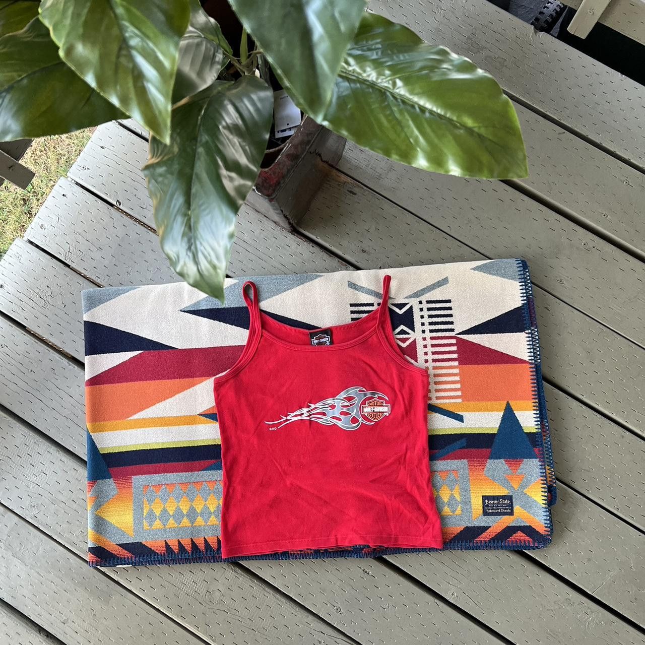 Harley Davidson Vintage Harley Davidson Tank Y2K 90s Americana Biker Grunge Size L / US 10 / IT 46 - 4 Thumbnail