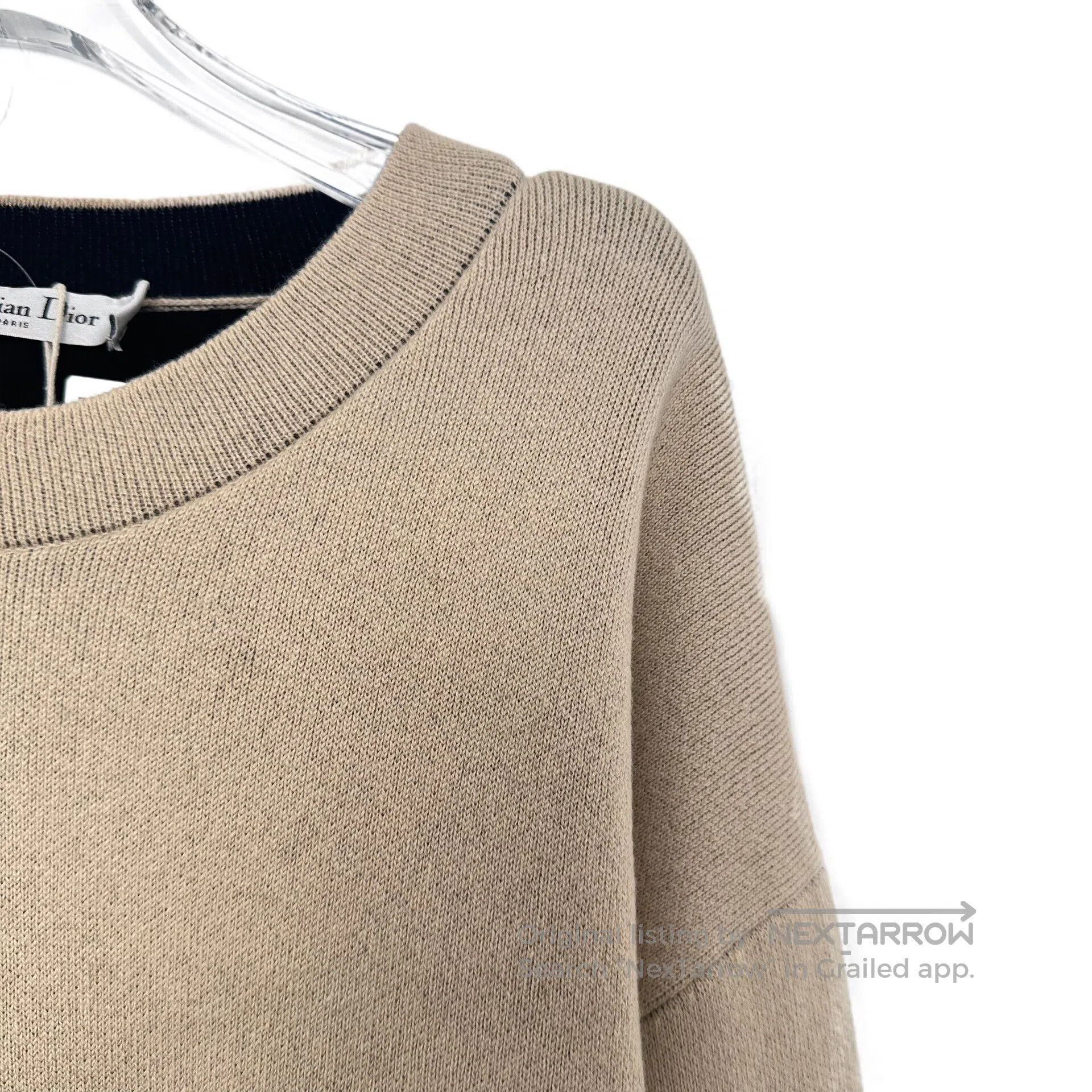 Dior Dior Light brown cashmere round-neck long-sleeved knitted Size XS / US 0-2 / IT 36-38 - 3 Thumbnail