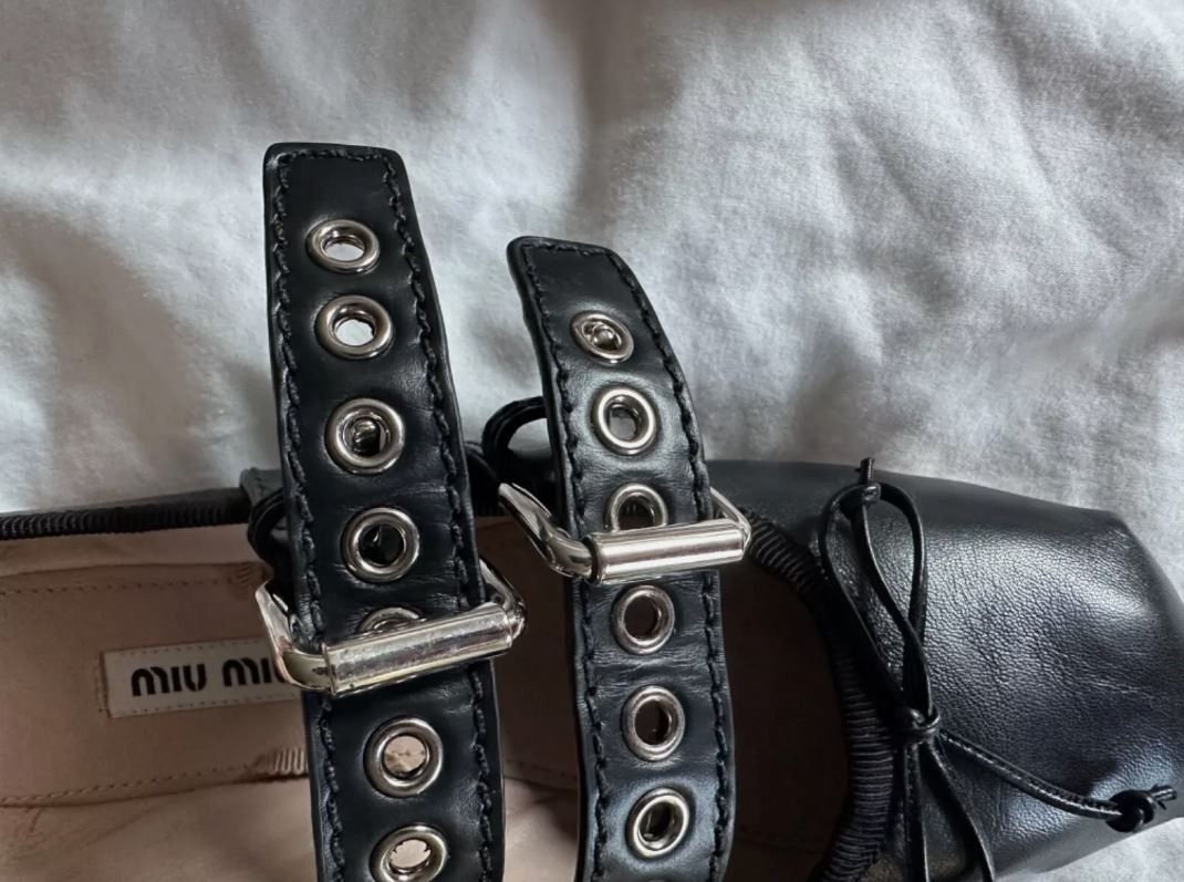 Miu Miu Miu Miu Ballet Flats with Buckle Straps size 35.5 NIB Size US 5.5 / IT 35.5 - 9 Thumbnail