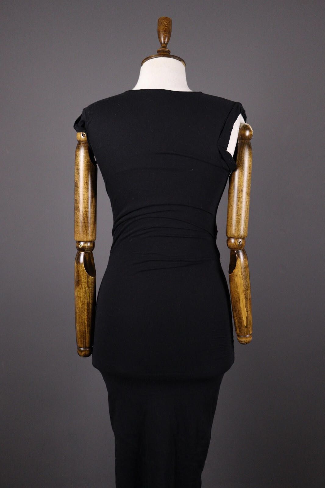 Allsaints AllSaints Gamma Rushed Black Party Tank Midi Dress Size S Size S / US 4 / IT 40 - 6 Thumbnail
