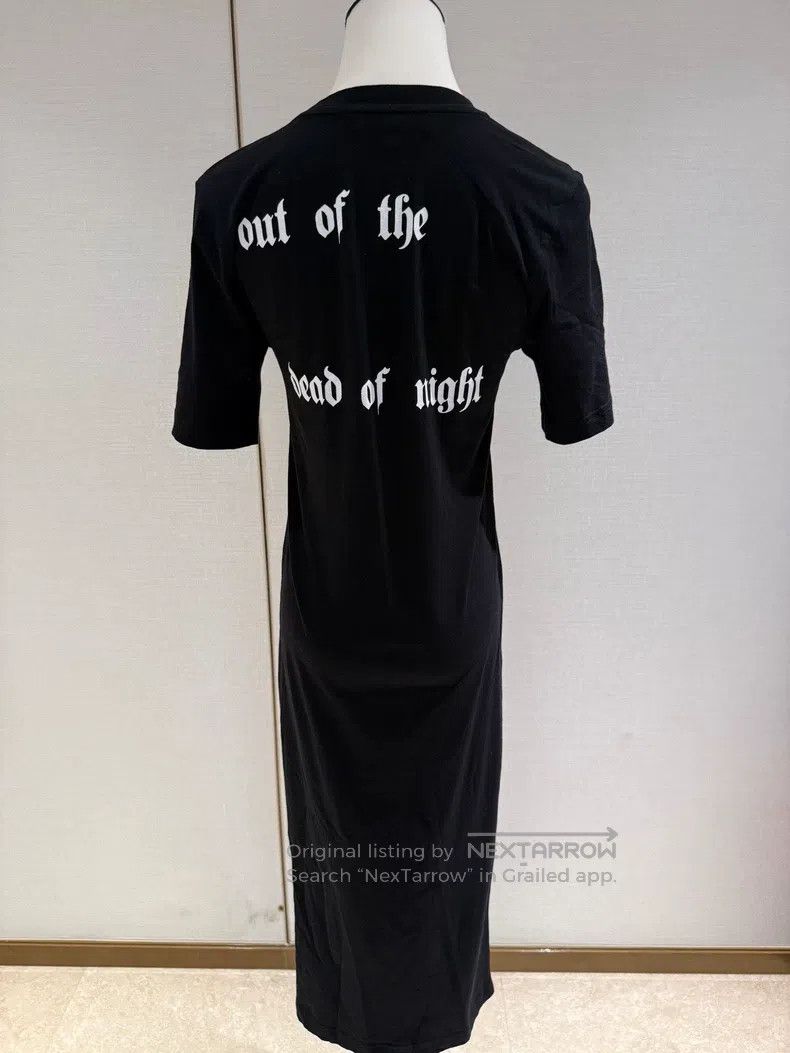 Alexander McQueen Alexander Mcqueen Black letter long dress Size XS / US 0-2 / IT 36-38 - 2 Thumbnail