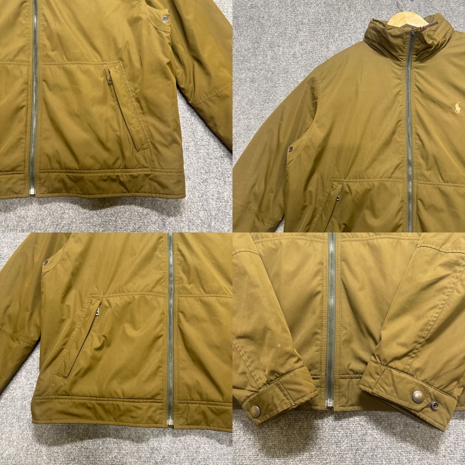Ralph Lauren VINTAGE Polo Ralph Lauren Zip Bomber Jacket Hidden Hoodie Fleece Lined Green Mens XL Size US XL / EU 56 / 4 - 8 Thumbnail