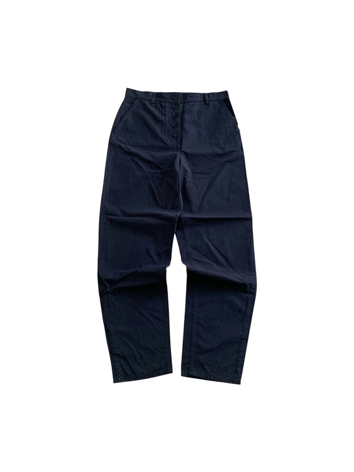 Cos COS Pleated Button Twill Cotton Trousers Size US 30 / EU 46 - 1 Thumbnail