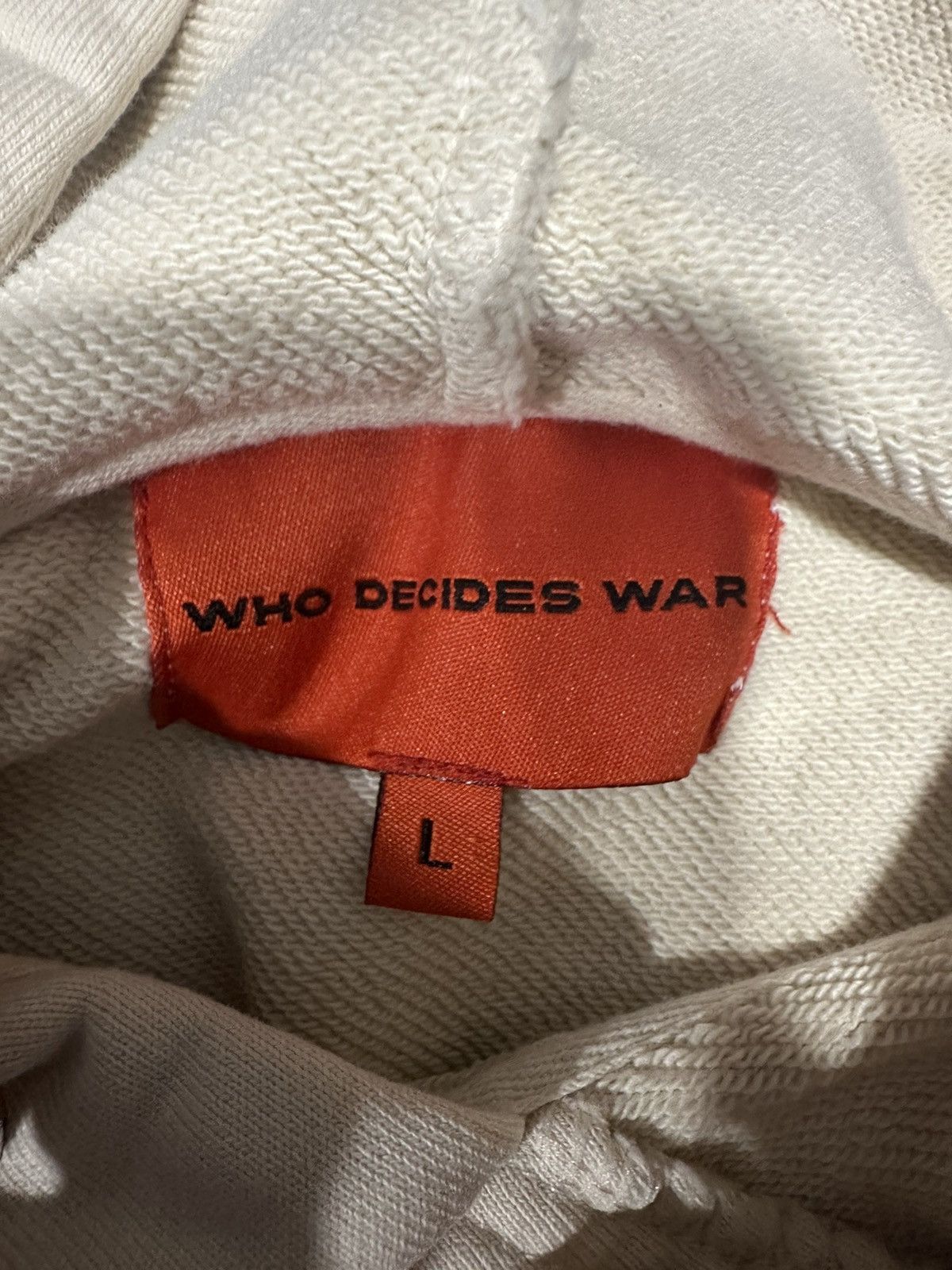 Who Decides War WHO DECIDES WAR EMBROIDERED BRUSHED COTTON HOODIE Size US L / EU 52-54 / 3 - 3 Thumbnail
