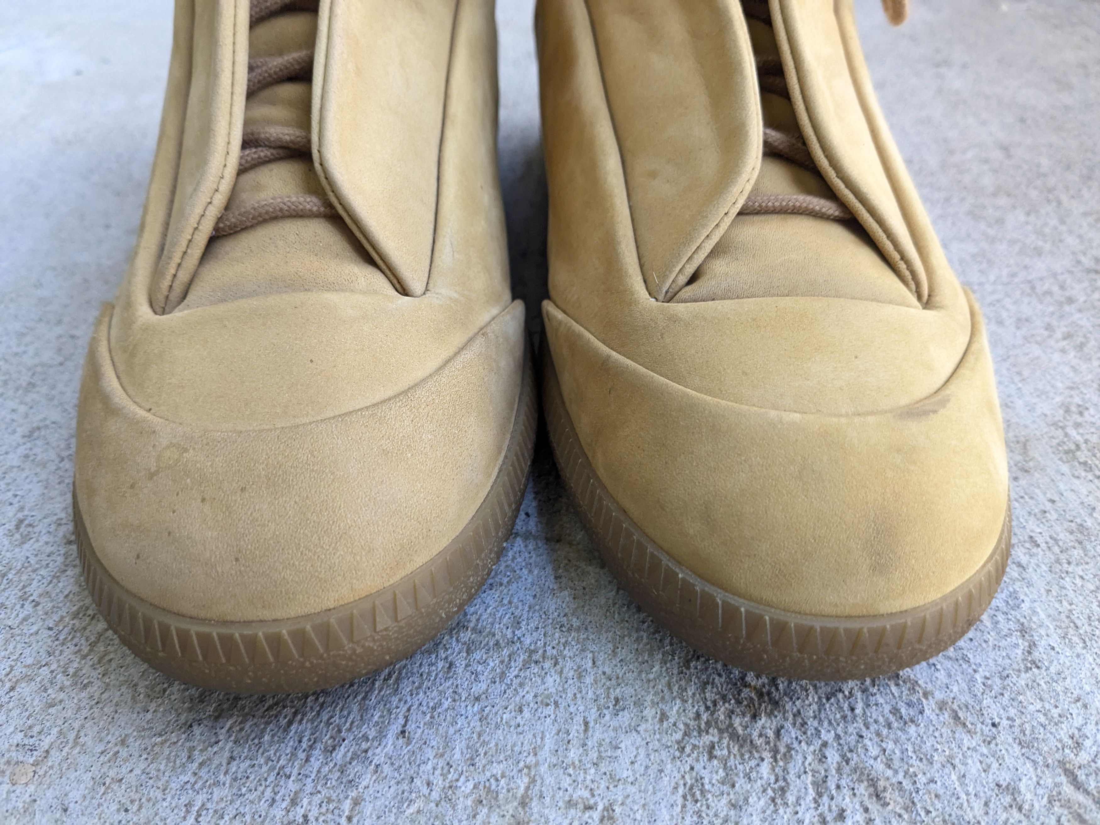 Maison Margiela Maison Margiela Future Wheat Tan 8 41 High Tops Suede Size US 8 / EU 41 - 2 Thumbnail