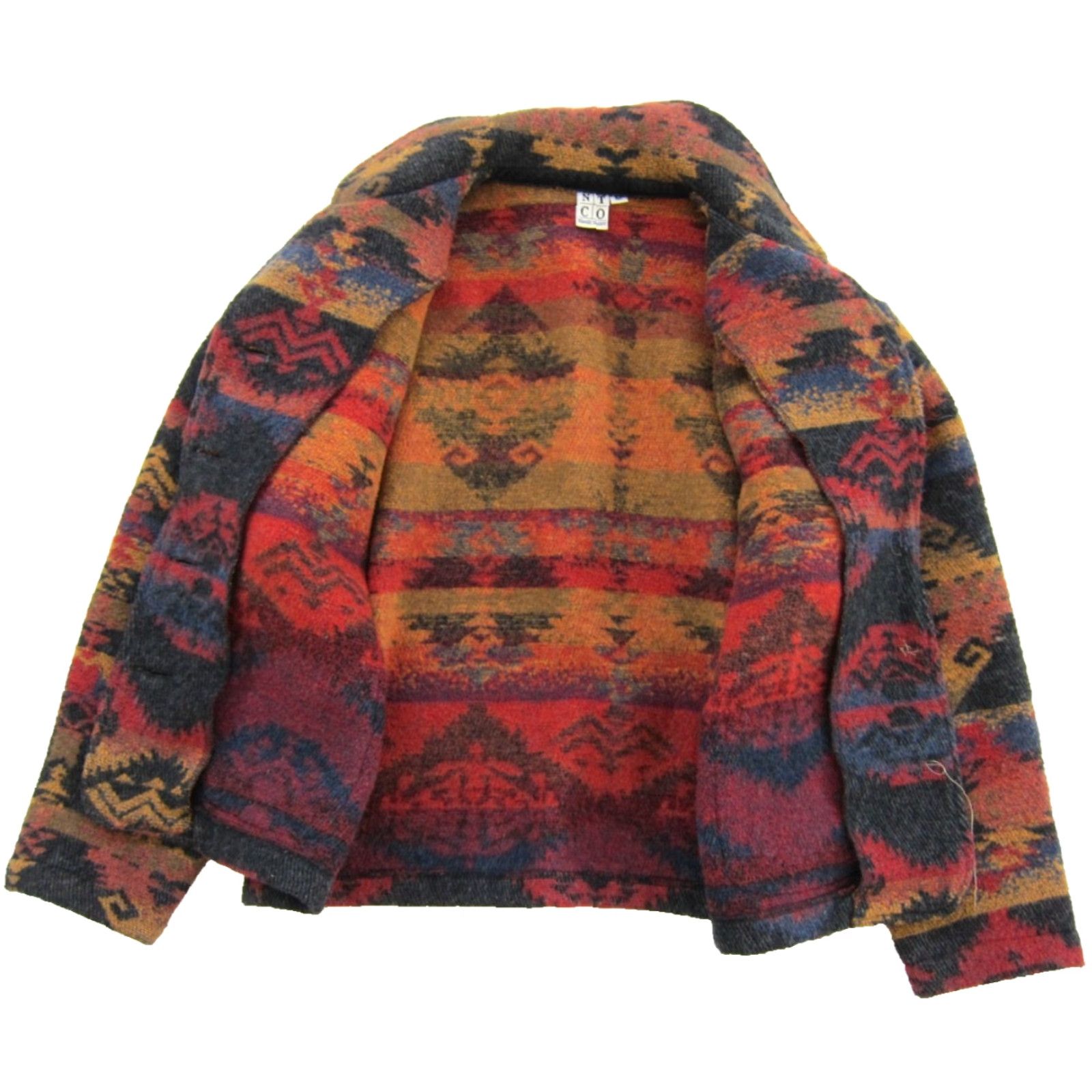 Vintage VINTAGE Nomadic Traders Jacket Blazer Wool Blend Aztec Southwest Red M Women’s Medium Size M / US 6-8 / IT 42-44 - 4 Thumbnail