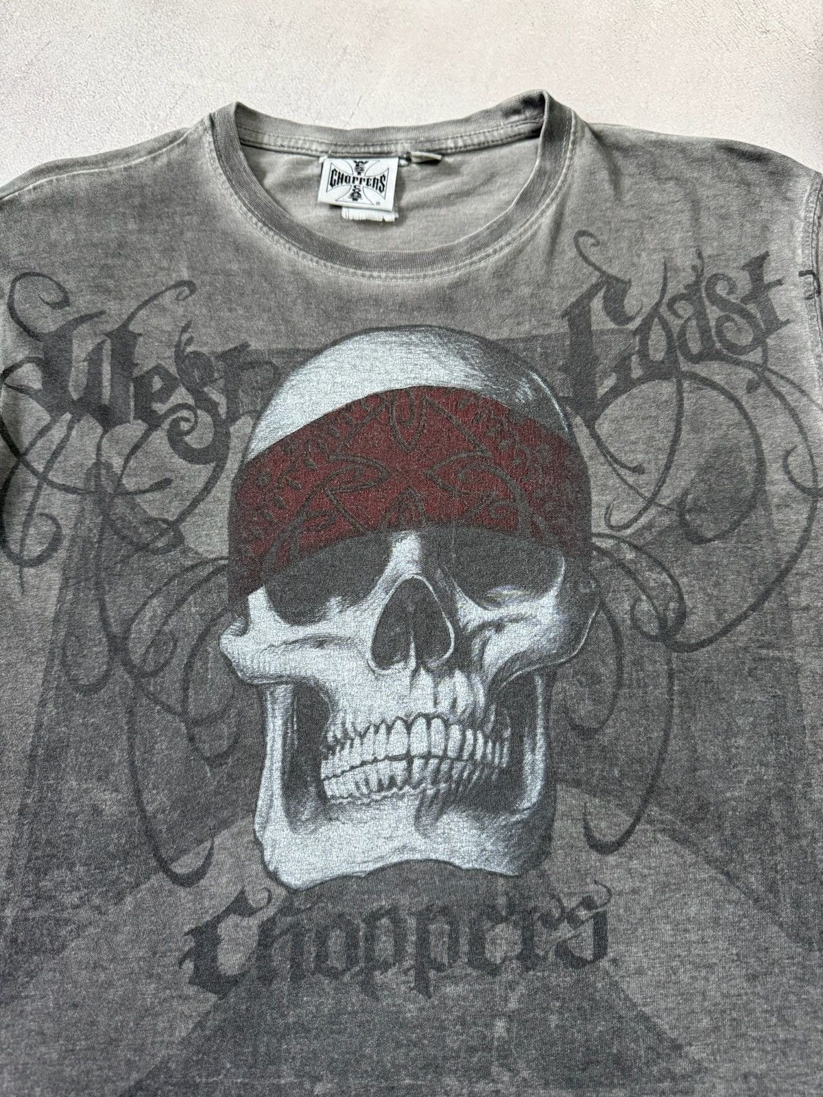 Vintage × West Coast Choppers Vintage 90s West Coast Choppers T Shirt Tee Skull Rare Y2K Size US M / EU 48-50 / 2 - 4 Thumbnail
