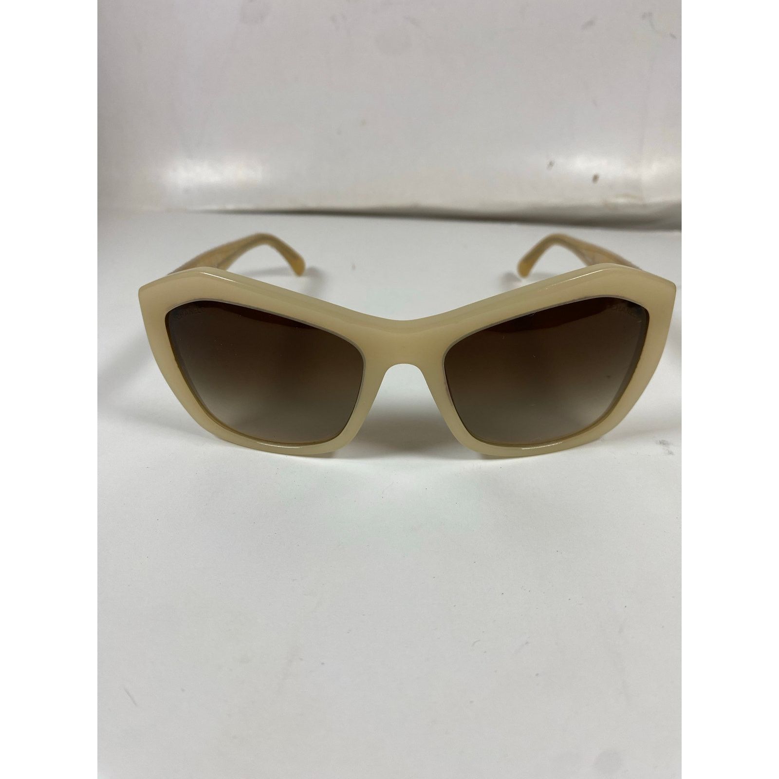 Chanel Chanel 5296 Sunglasses Pale Beige Frame & Gradient Lenses Size ONE SIZE - 2 Thumbnail