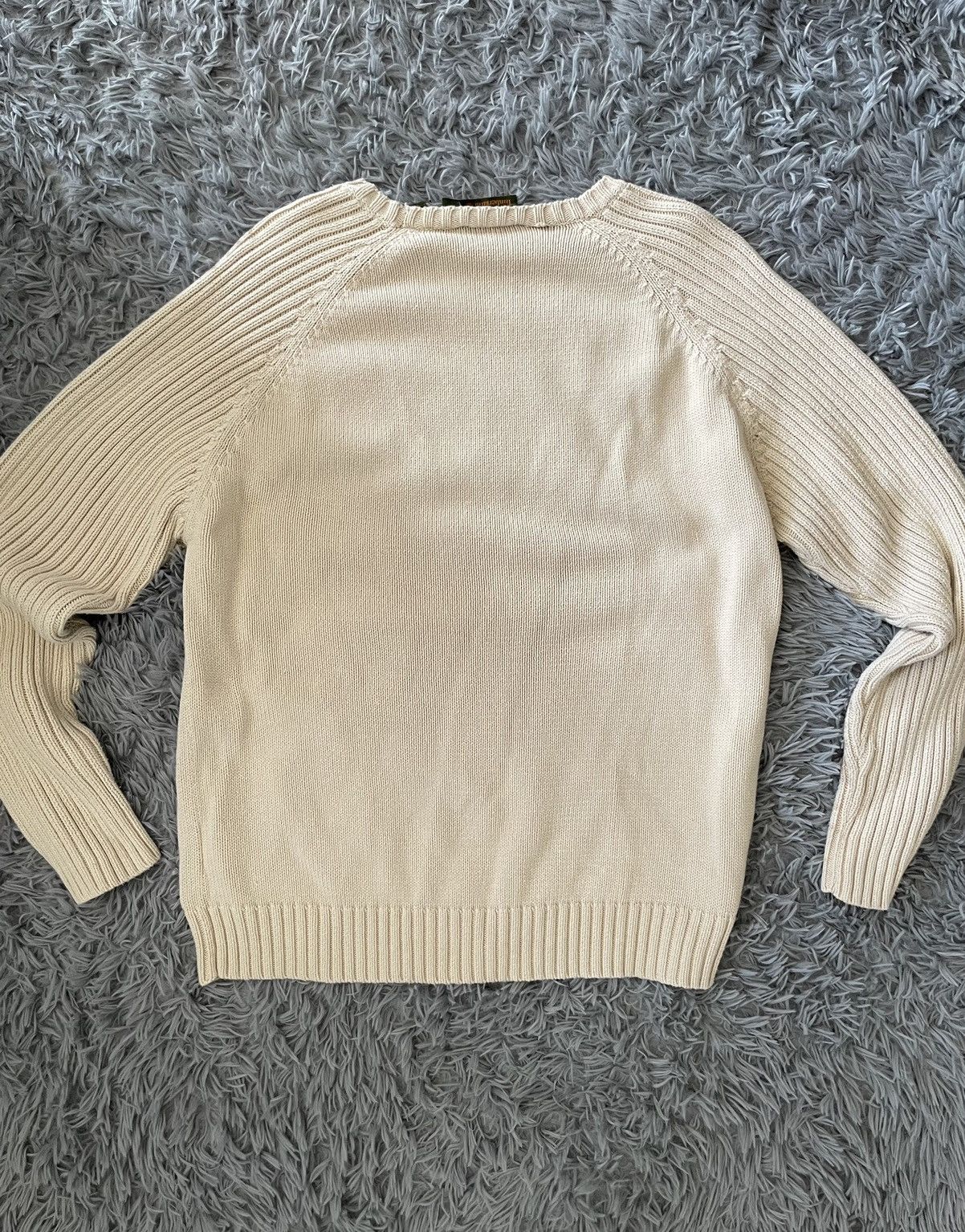 Designer × Timberland Timberland Knit Logo Sweater Cream/Beige Size US L / EU 52-54 / 3 - 3 Thumbnail