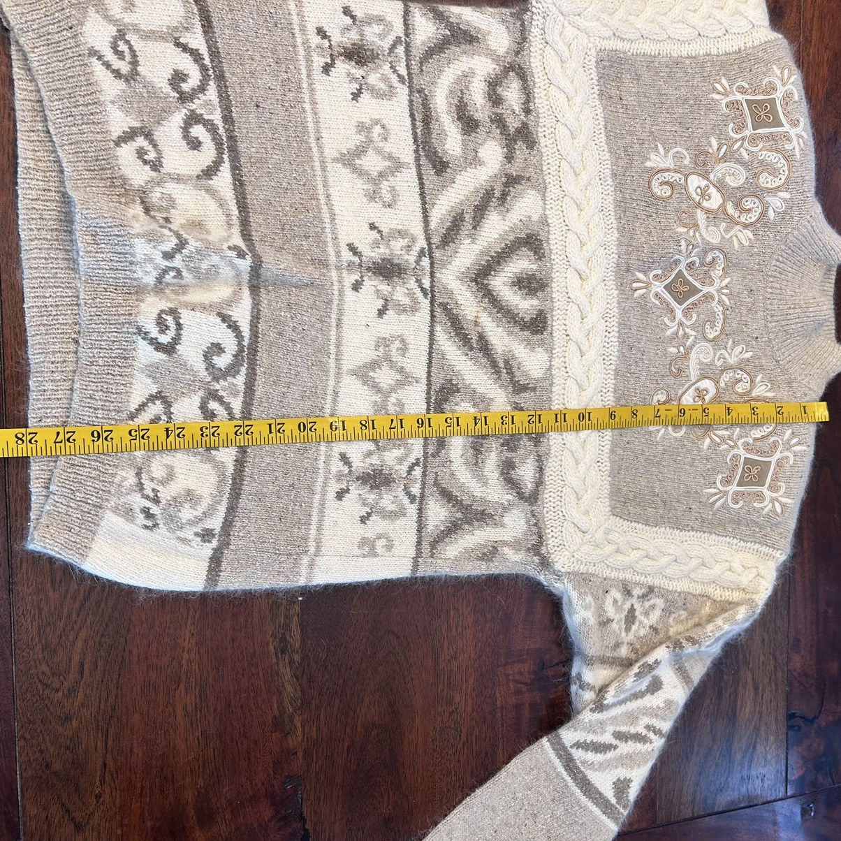 Vintage IB Diffusion Silk Angora Lambswool Nat. Sweater Skirt Set Size S / US 4 / IT 40 - 7 Thumbnail