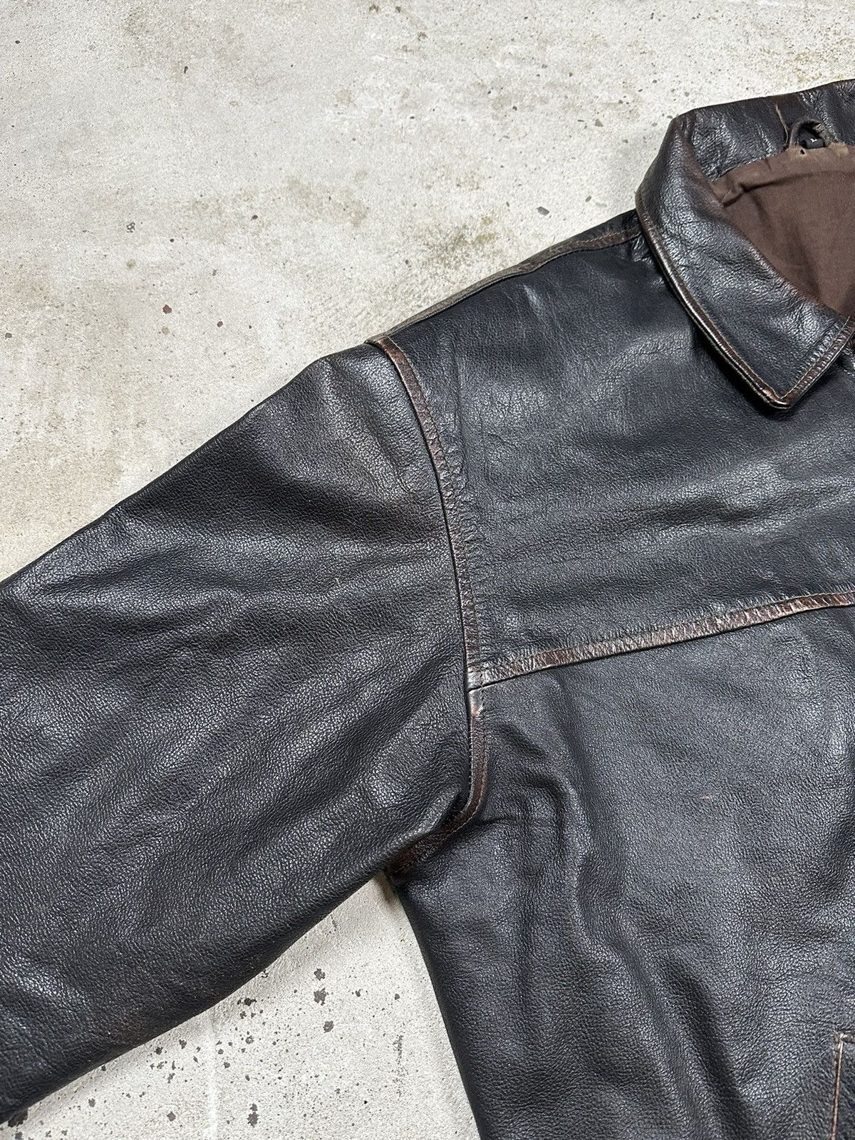 Genuine Leather × Vintage ‼️ Vintage 90s Black Leather Jacket Moto Biker Size US XL / EU 56 / 4 - 5 Thumbnail