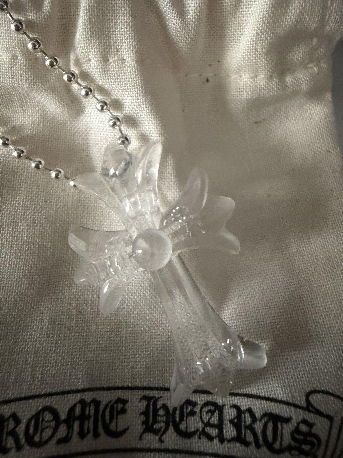 Chrome Hearts Chrome Hearts Cross Pendant Necklace Clear Size ONE SIZE - 3 Thumbnail