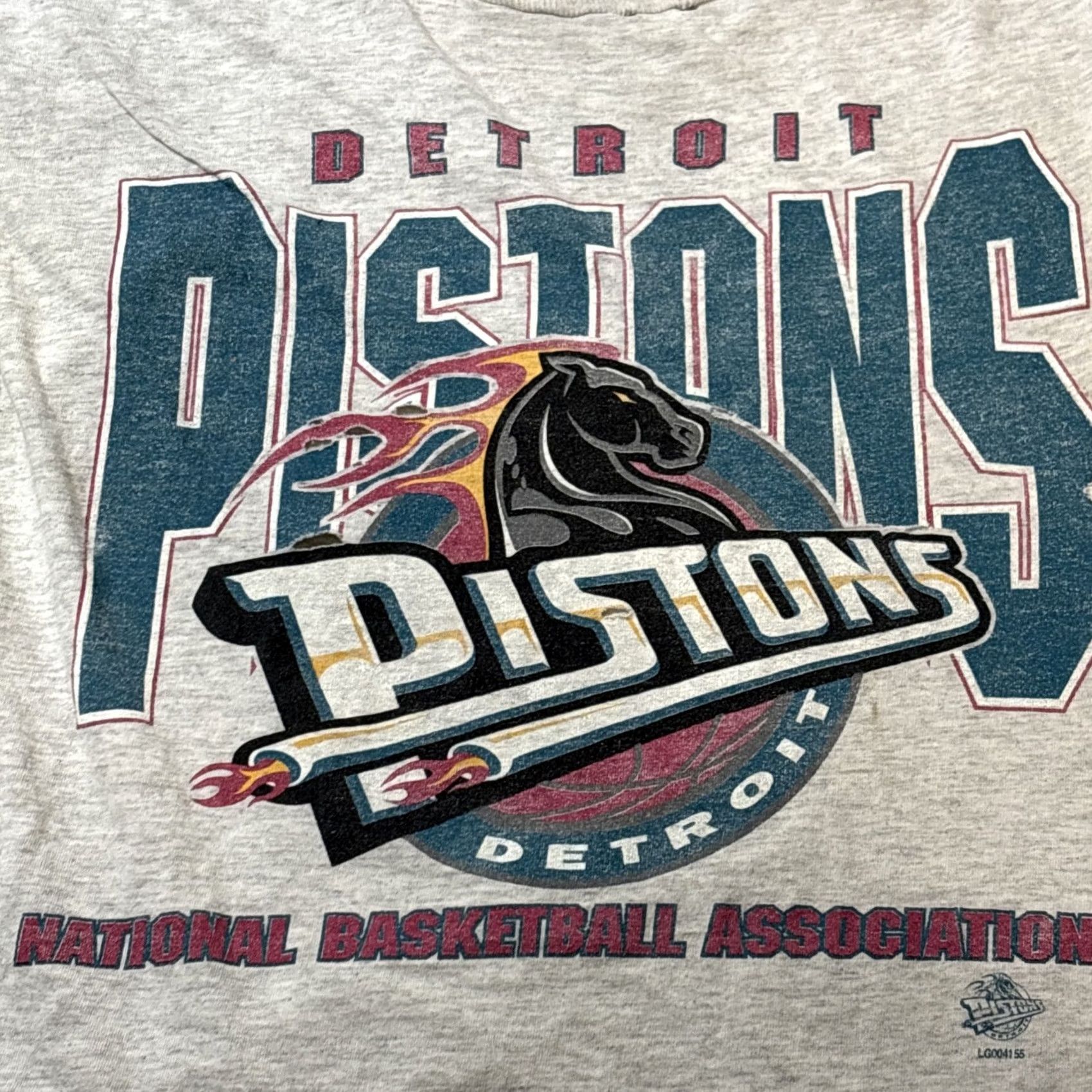 Logo 7 VINTAGE Logo 7 Detroit Pistons Thrasher Sleeveless T Shirt XL Gray Men's Distressed 1990s Sportswear Size US XL / EU 56 / 4 - 2 Thumbnail