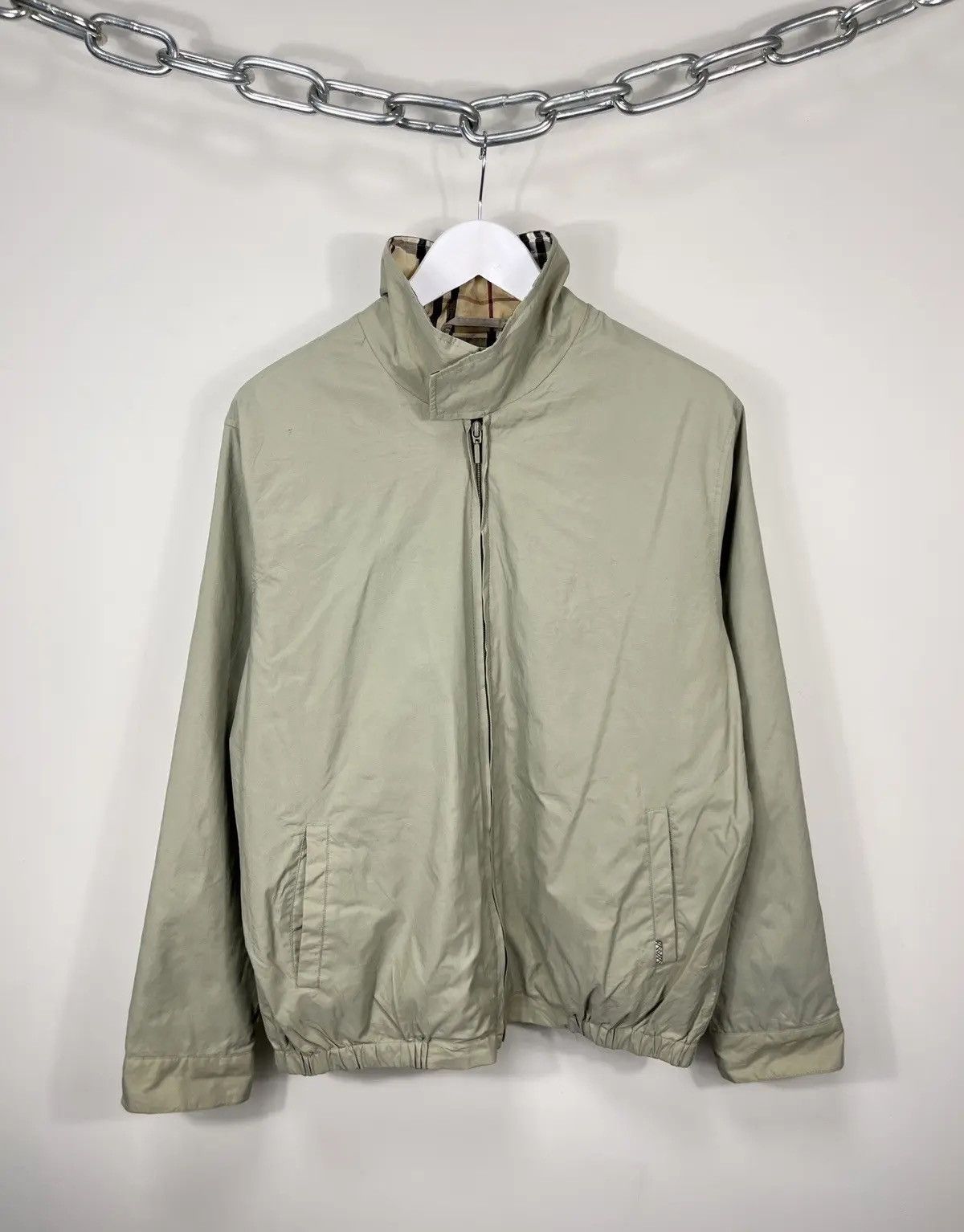 Burberry Vintage Burberry Nova Check Olive Luxury Nylon Jacket Size US M / EU 48-50 / 2 - 2 Thumbnail