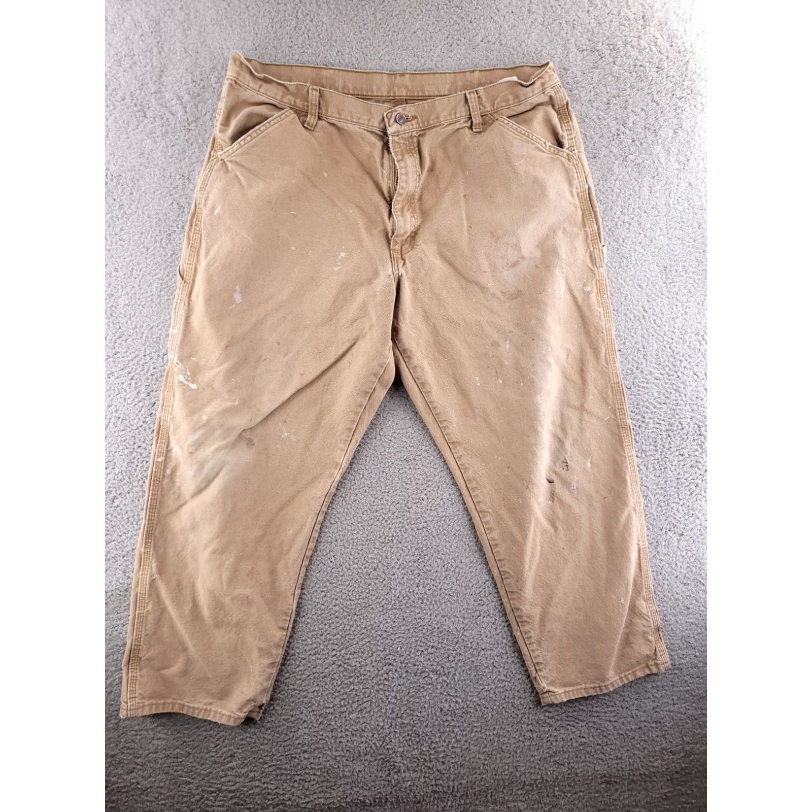 Wrangler Wrangler Rustic Brown Canvas Carpenter Pants Mens 38x29 Workwear Pants Size US 38 / EU 54 - 5 Thumbnail