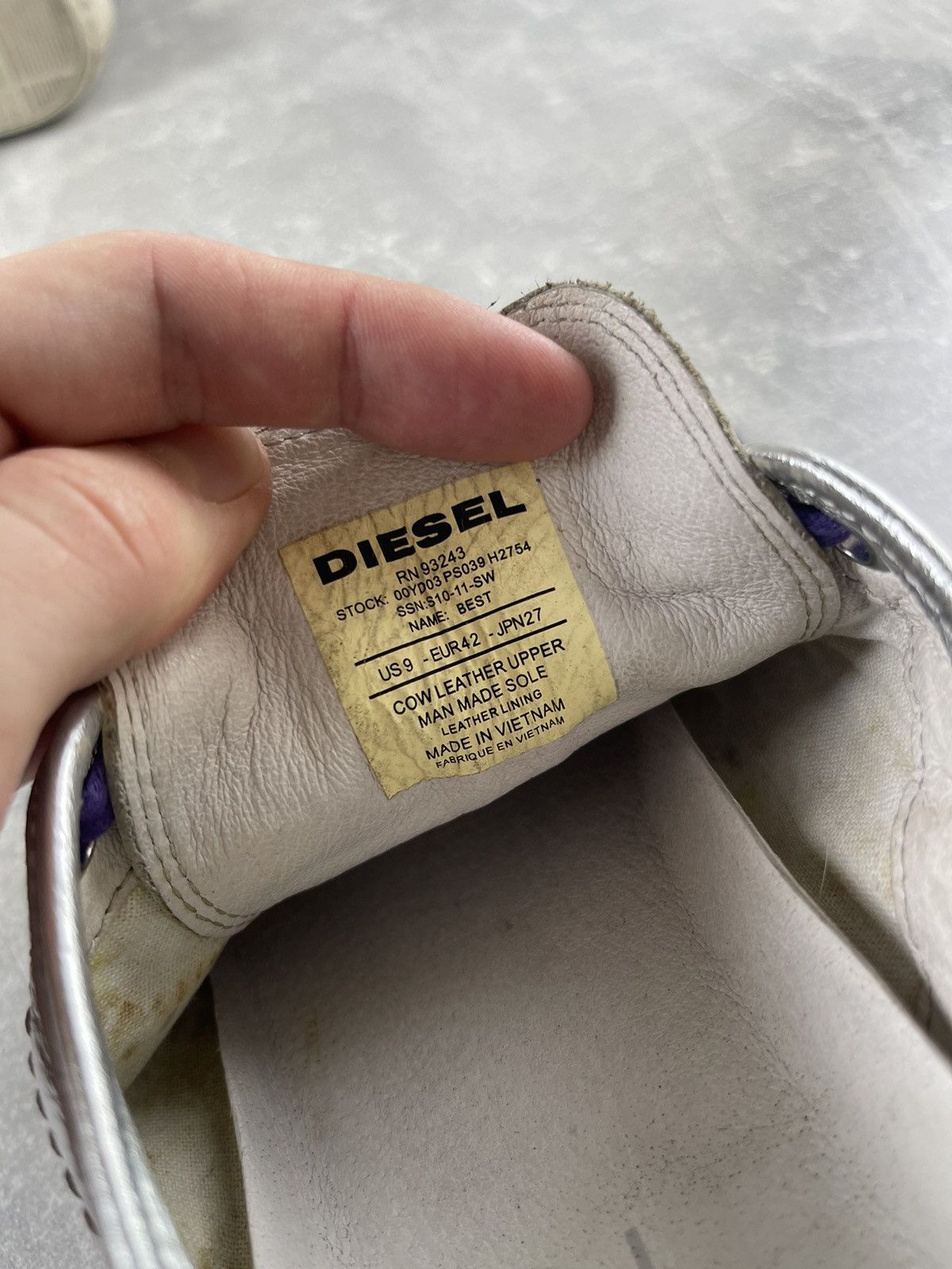 Diesel Rare Diesel Archive Sneakers 00s Logo Print Mohawk Italy Size US 9 / EU 42 - 8 Thumbnail