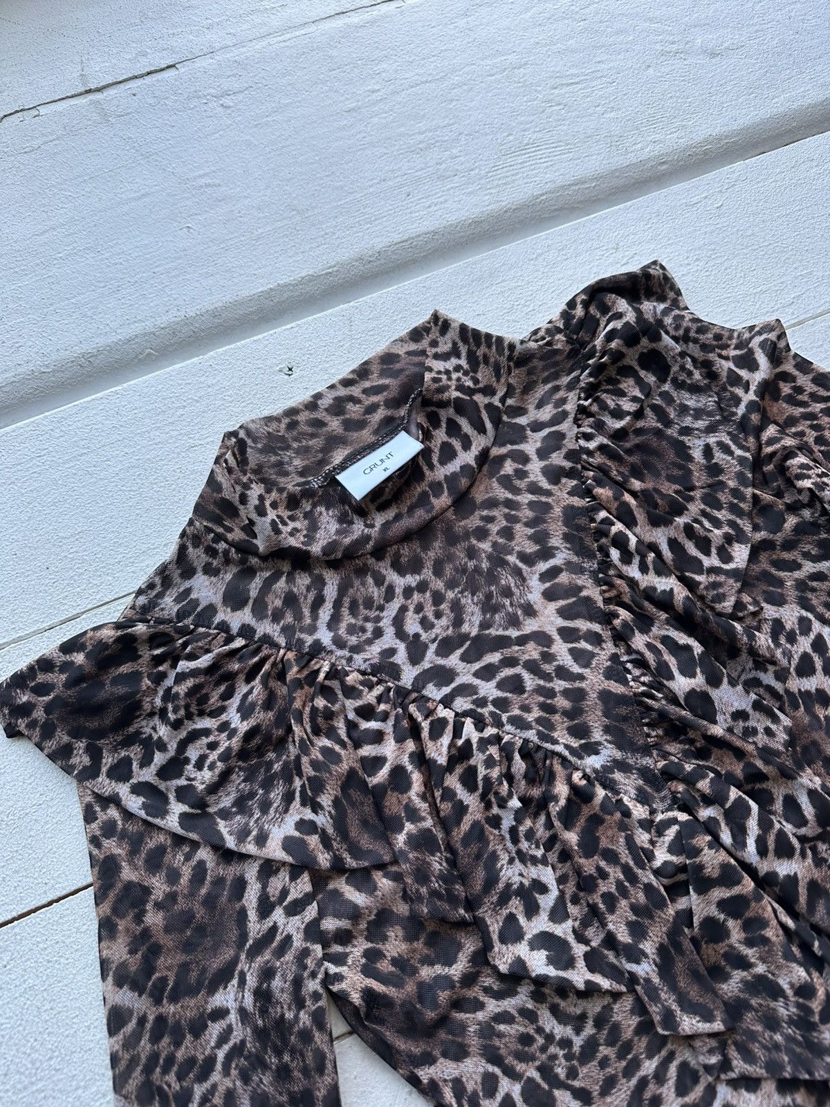 Designer × Japanese Brand 🚨 Save The Queen Jean Paul Gaultier STYLE! MeshBlouses Size XL / US 12-14 / IT 48-50 - 3 Thumbnail