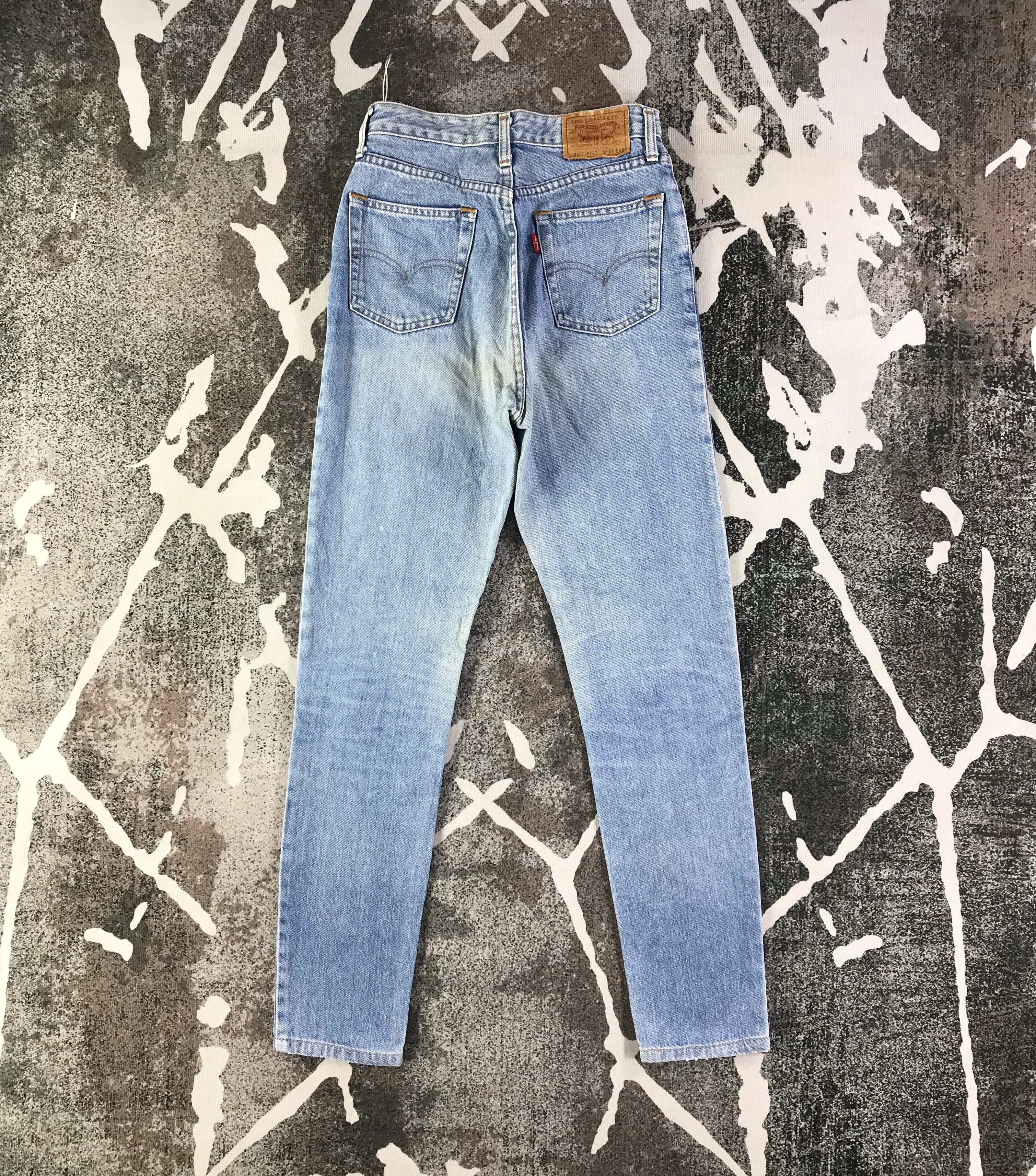 Levi's Vintage 90s Levis 606 Jeans Medium Wash Denim KJ1639 Size 25" / US 0 / IT 36 - 2 Thumbnail