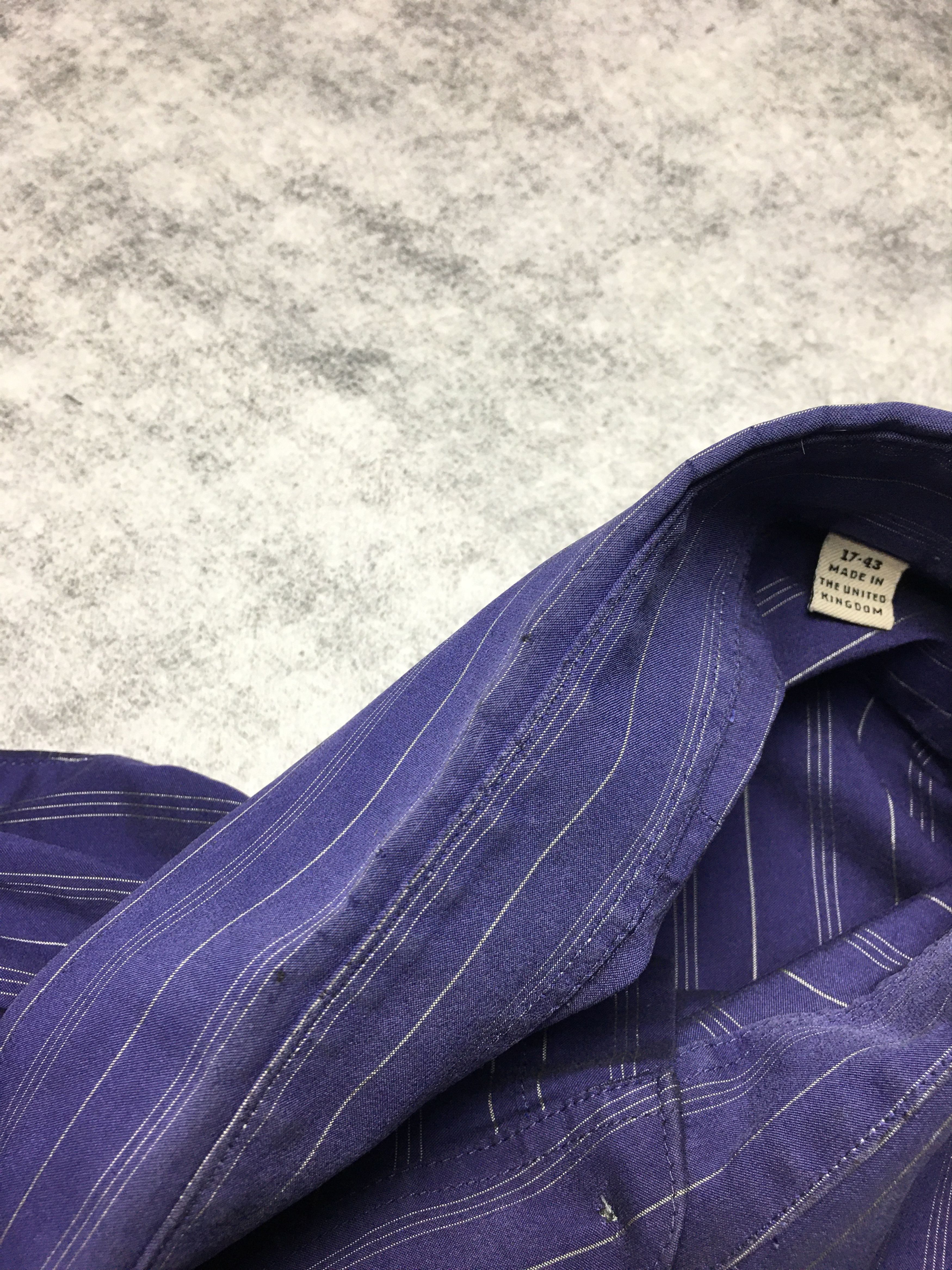 Burberry Burberry London Vintage Striped Shirt 43/17 Size 44S - 6 Thumbnail