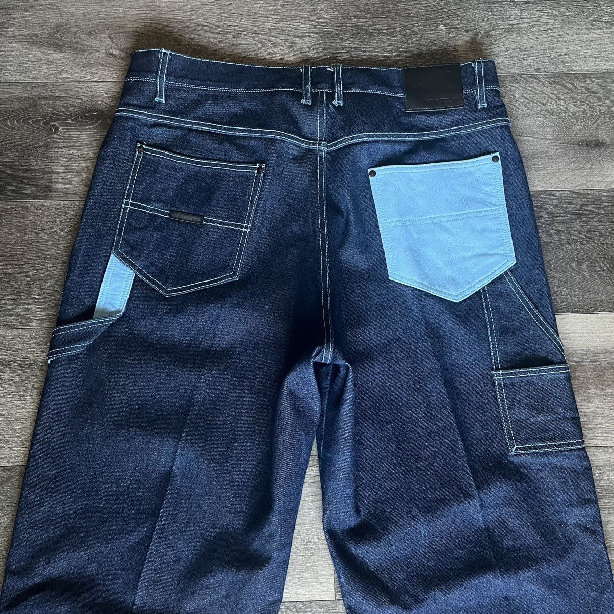 Southpole Vintage 2000s Mazzo Baggy Skater Carpenter Denim Jeans 38x32 Size US 38 / EU 54 - 3 Thumbnail