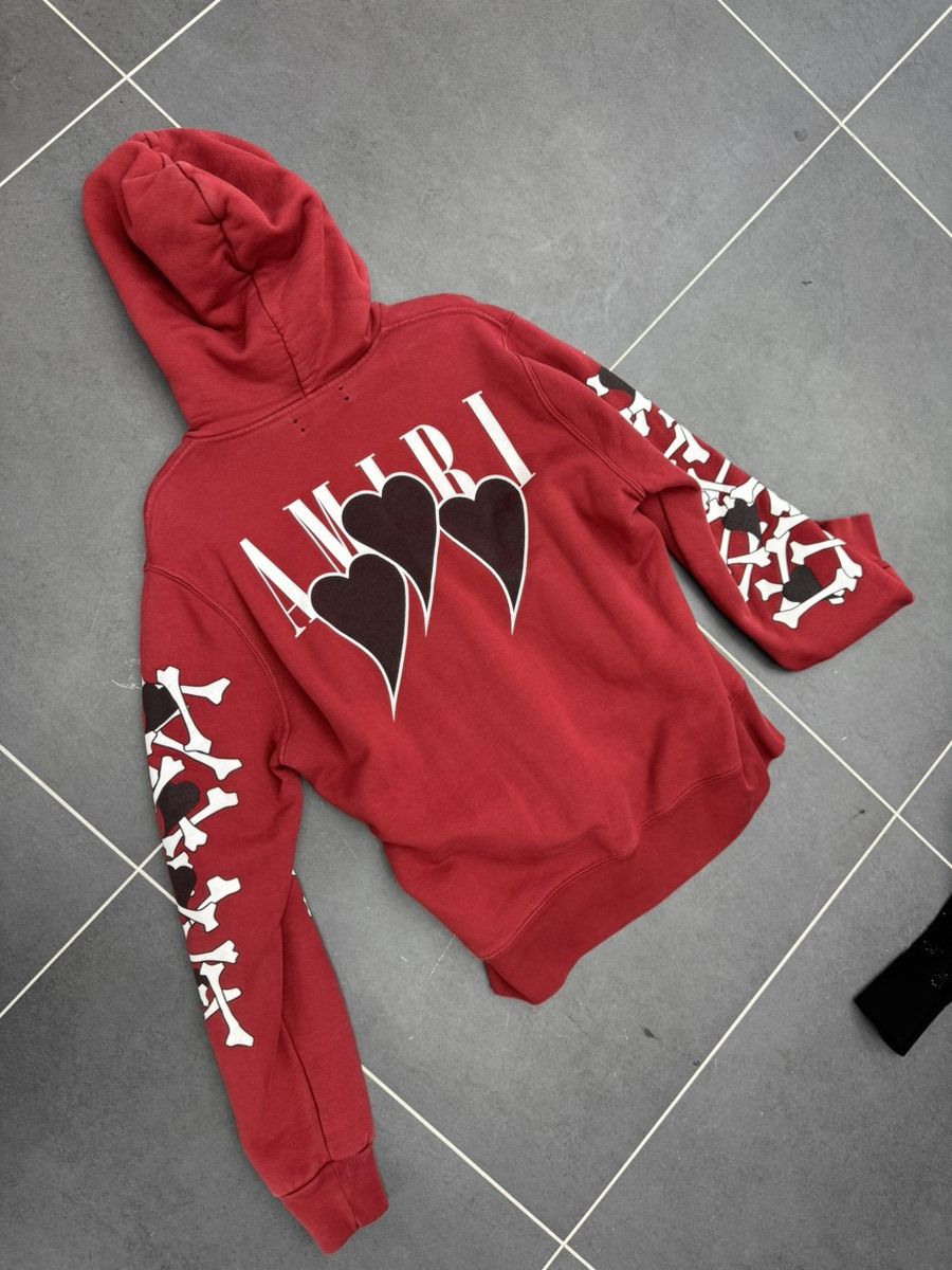 Amiri Amiri hearts and bones hoodie Size US S / EU 44-46 / 1 - 1 Thumbnail