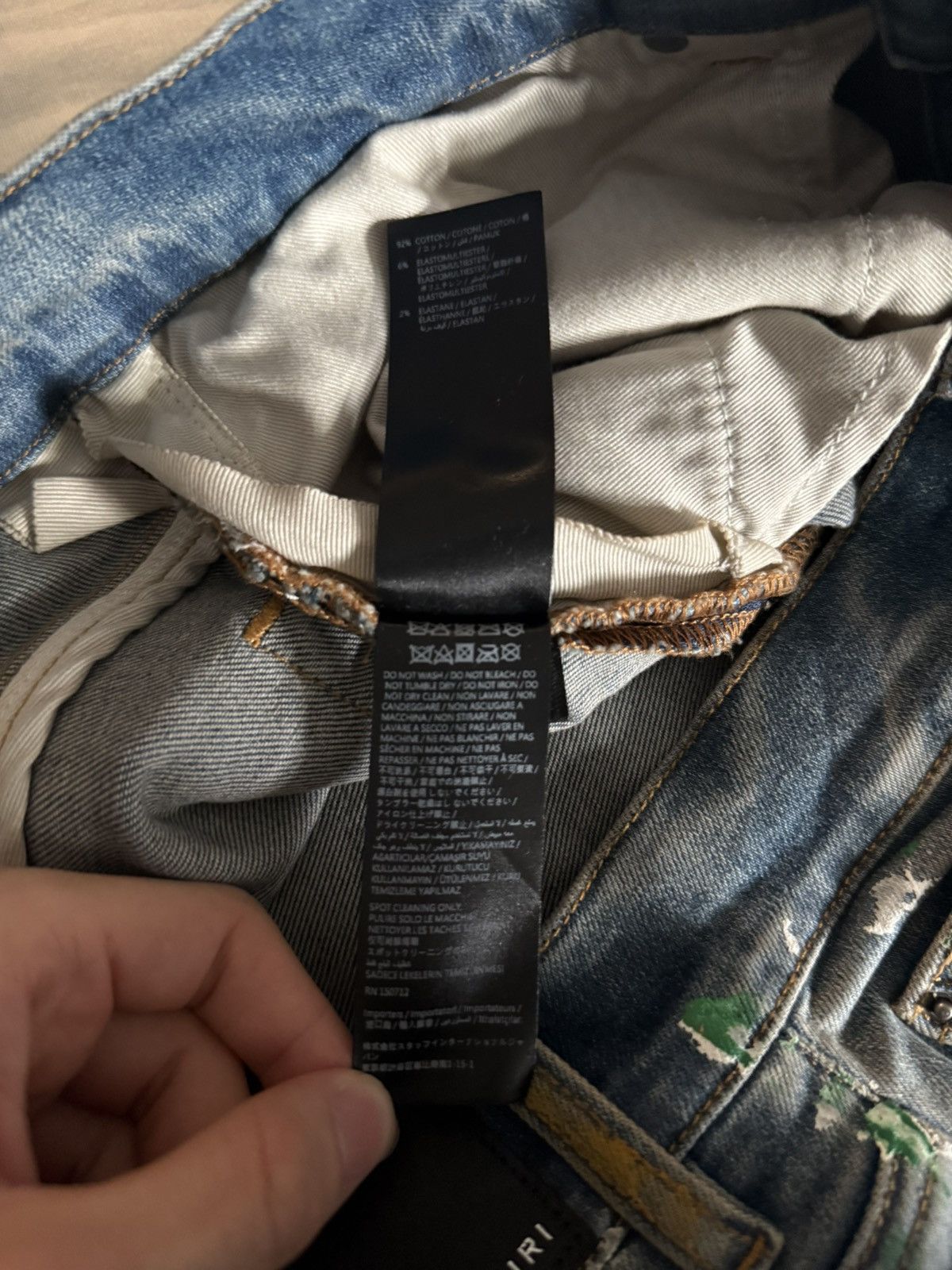 Amiri Amiri paint splatter mx1 Size US 32 / EU 48 - 7 Thumbnail