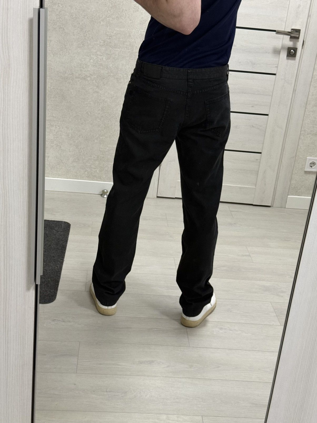 Corneliani Corneliani ID Luxury Black Denim Trousers Cotton/Abaca Italy Size US 32 / EU 48 - 21 Thumbnail